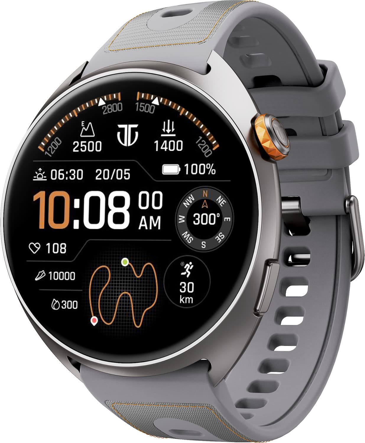 TITAN Celestor 2.0 Smartwatch (Grey Strap, Free Size)