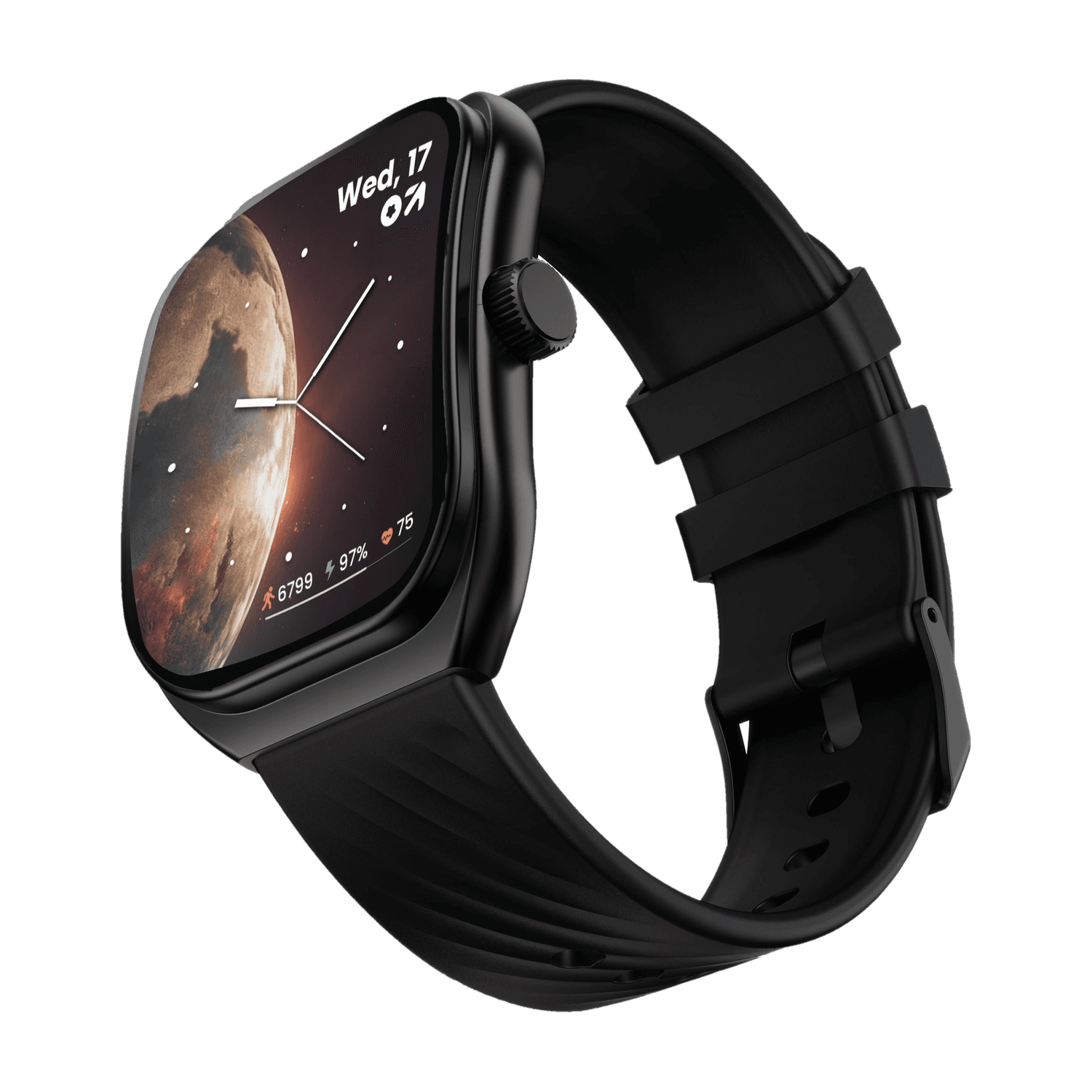 Boult Trail Pro 2.01''3D Curved Display, 600Nits, 250+ Watch Faces, Health Track, IP68 Smartwatch