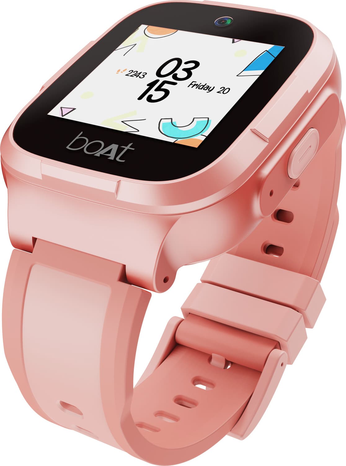 boAt Wanderer for Kids with GPS, Geo Fencing, Camera, 4G Sim Slot & Parental Control Smartwatch