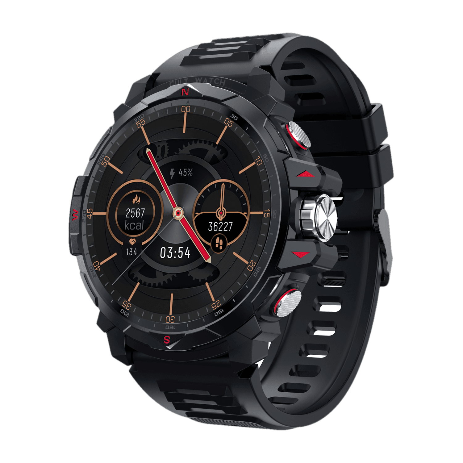 Cult Ranger XR Ultra 1.52", Amoled Outdoor Rugged, AOD,Strava,Google fit,Apple Health Smartwatch