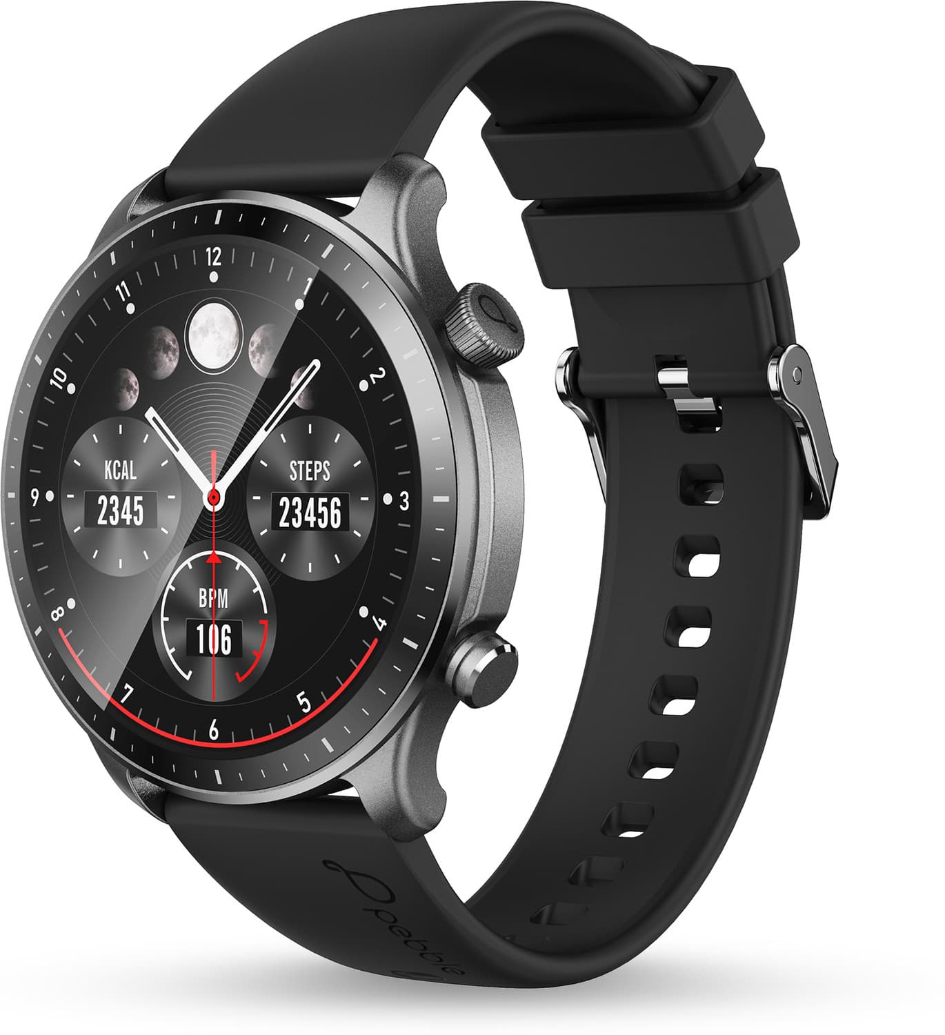 Pebble Luxe 3, 1.43" Amoled Display, 300Mah, BT Calling, Health Suite, DIY Watch Faces Smartwatch