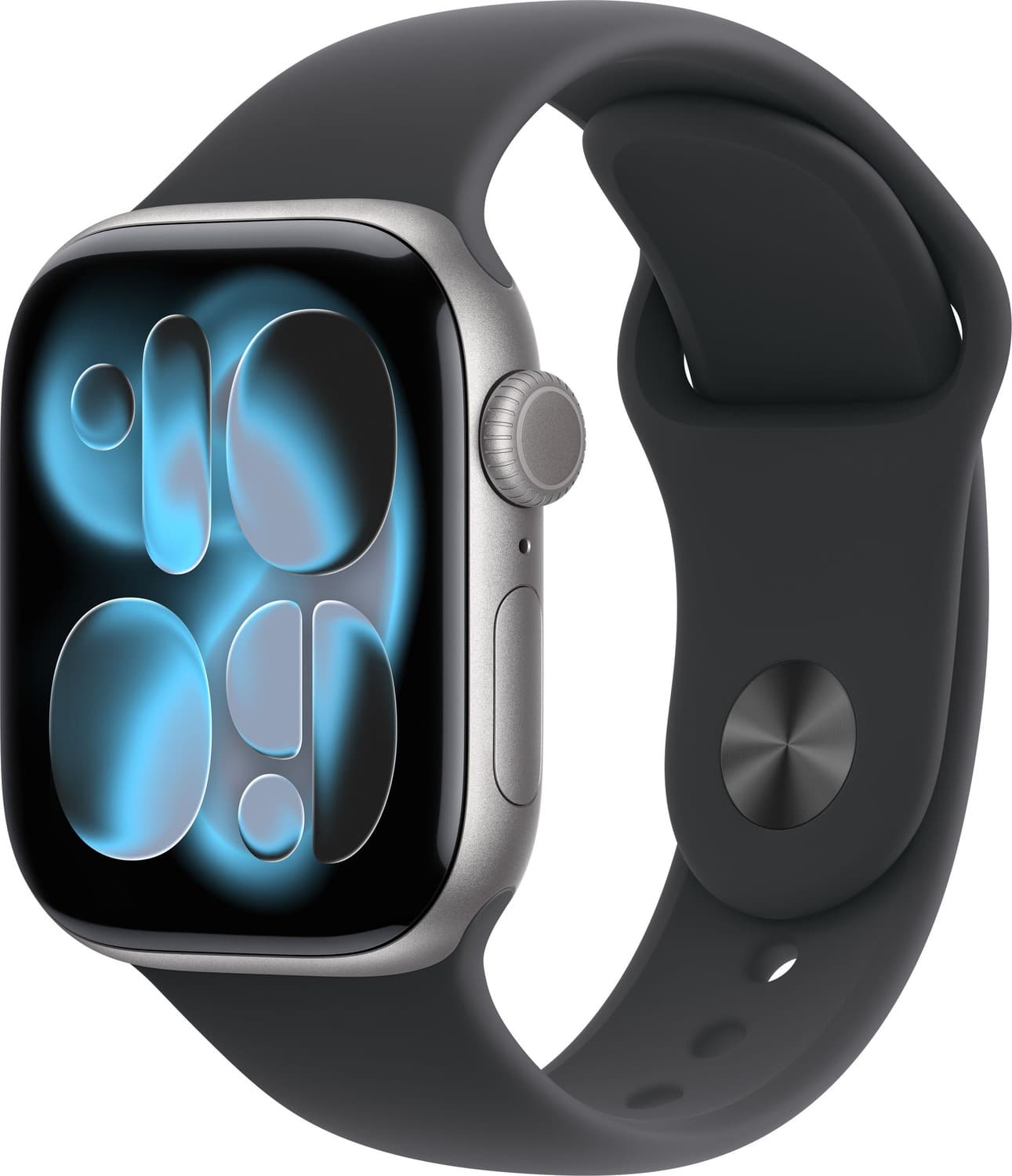 Apple Watch Series 11 GPS 46mm Space Grey Aluminium Case Black Sport Band - M/L