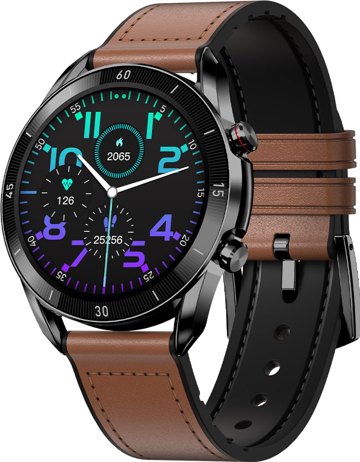 Fire-Boltt Almighty, BT Calling, Voice Assistant Smartwatch (Brown, Black Strap, Free Size)