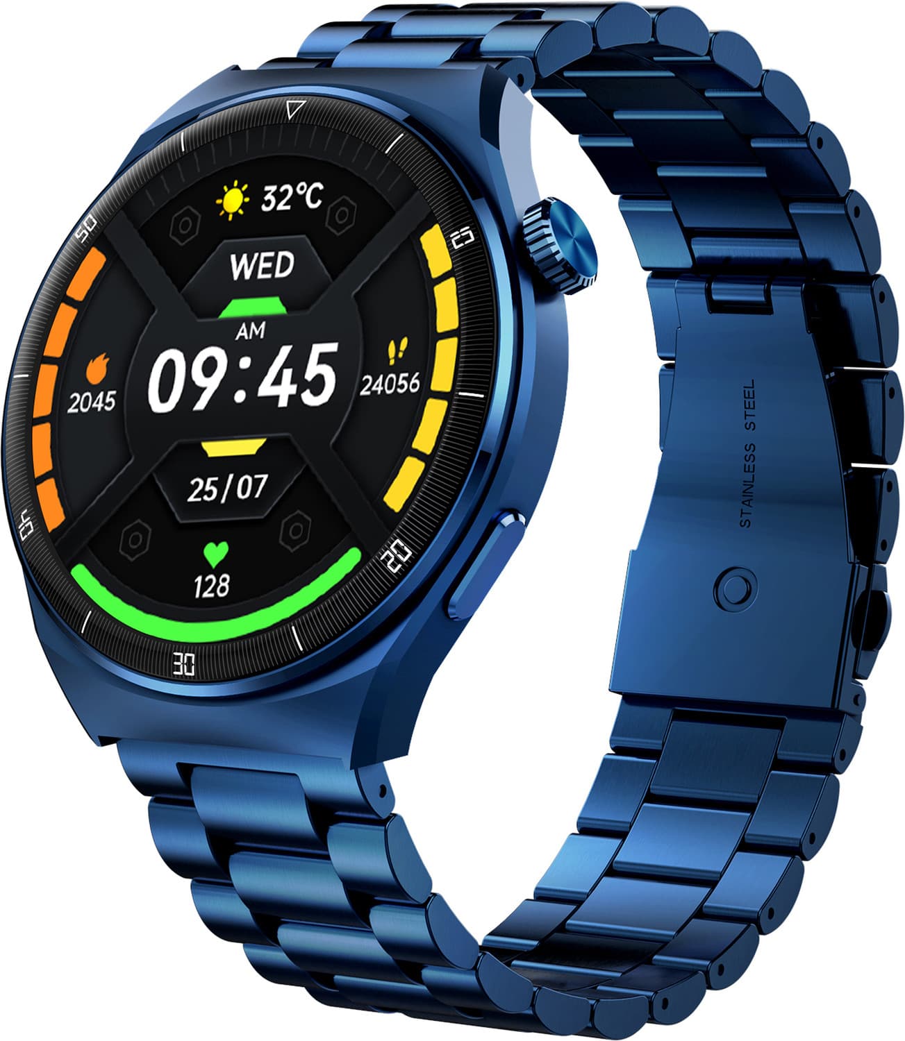 beatXP Vega X 1.43'' AMOLED Display with BT Calling, Metal Body,Wireless Charging, IP68 Smartwatch