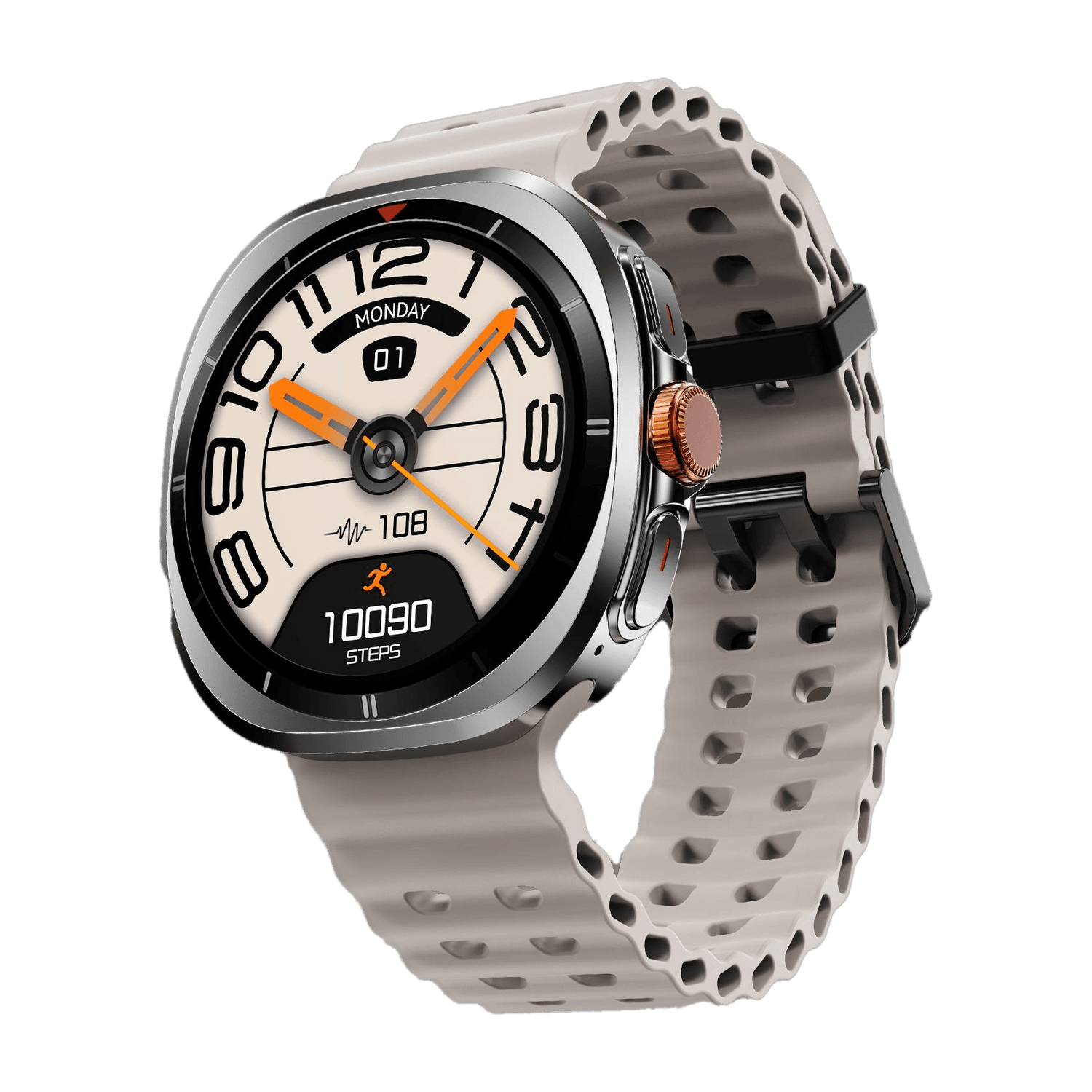 Fire-Boltt Axiom 1.43" AMOLED Display Smartwatch BT Calling, Wireless Charging & Metal Case Smartwatch