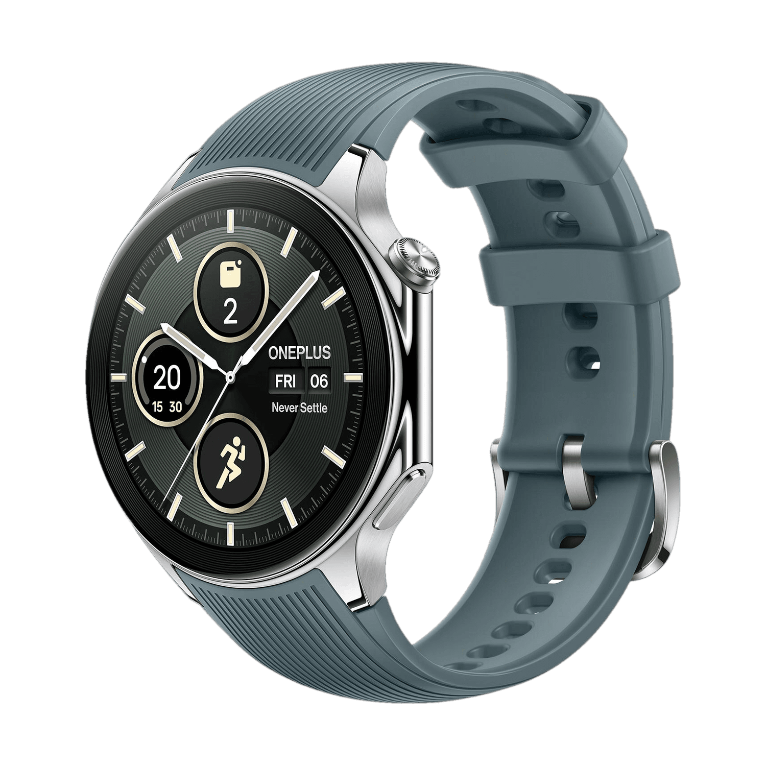 OnePlus Watch 2 with Wear OS 4, Snapdragon W5 Chipset & Up to 100 hours battery Smartwatch