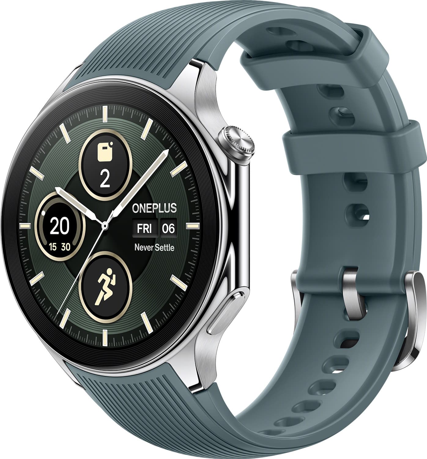 OnePlus Watch 2 with Wear OS 4, Snapdragon W5 Chipset & Up to 100 hours battery Smartwatch