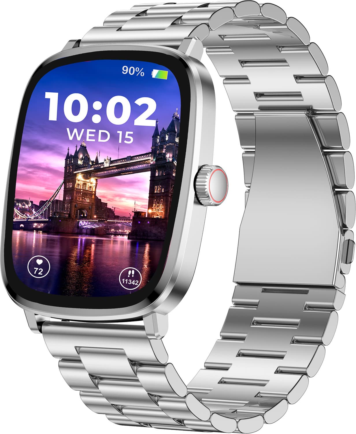 beatXP Unbound Era 2.01'' Super Retina AMOLED Display 1000 Nits,BT Calling & Metal Body Smartwatch
