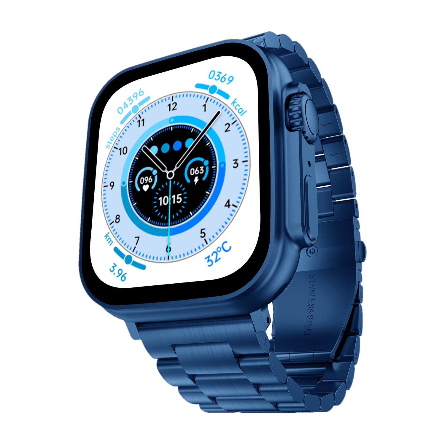 Fire-Boltt Gladiator 49.7mm Display, Stainless Steel, Bluetooth Call, 123 sports modes Smartwatch