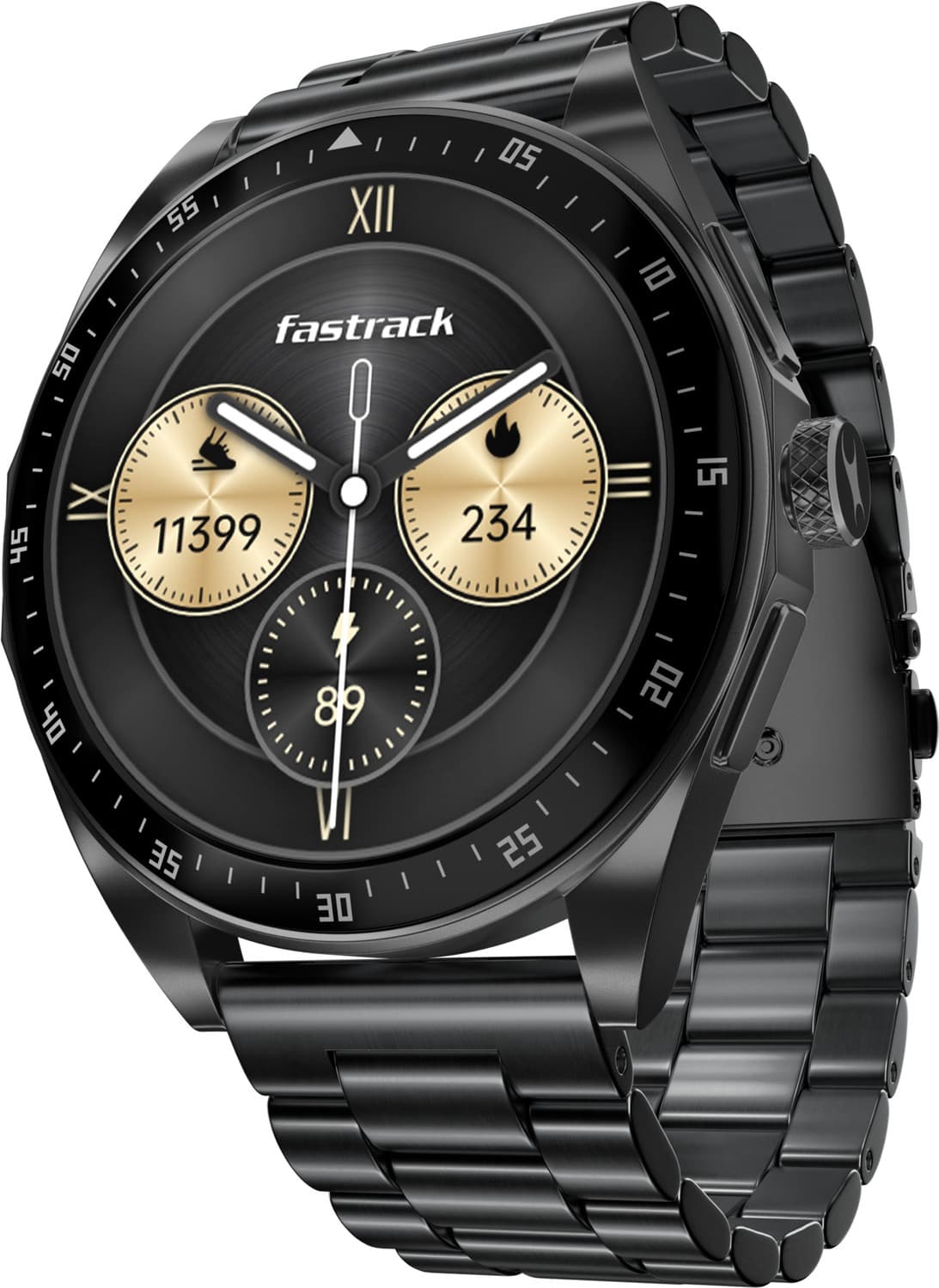 Fastrack Radiant FX1,36.3mm AMOLED Display,AOD,Working Crown,BT Calling,SOS Smartwatch