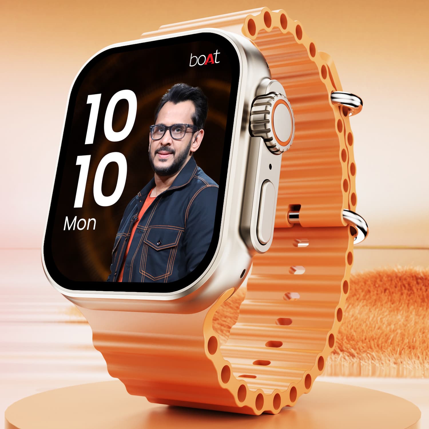 boAt Wave Genesis Pro w/ 1.96'' AMOLED Display,BT Calling,Functional Crown,boAt Coins Smartwatch