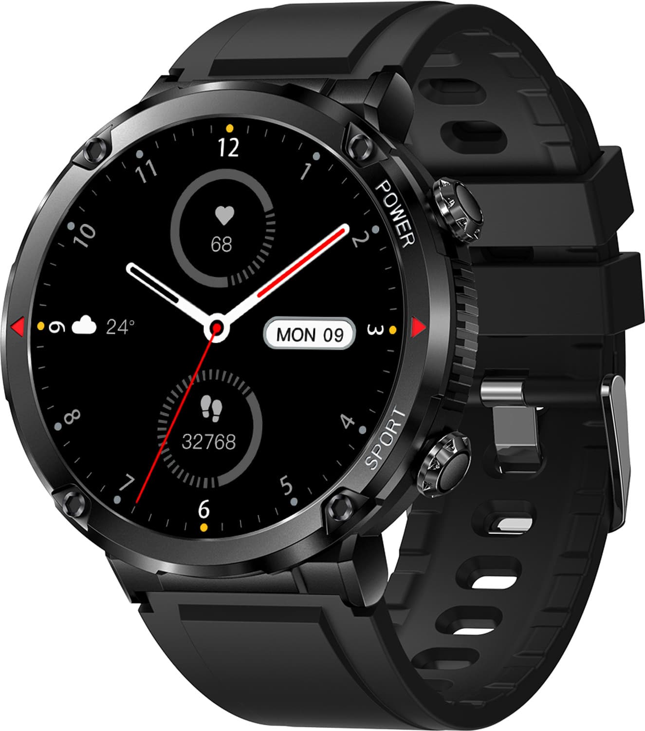 Fire-Boltt Sphere 1.6" Sporty Rugged Smartwatch Metal Body Shock Proof, 600 mAh, High Res Smartwatch
