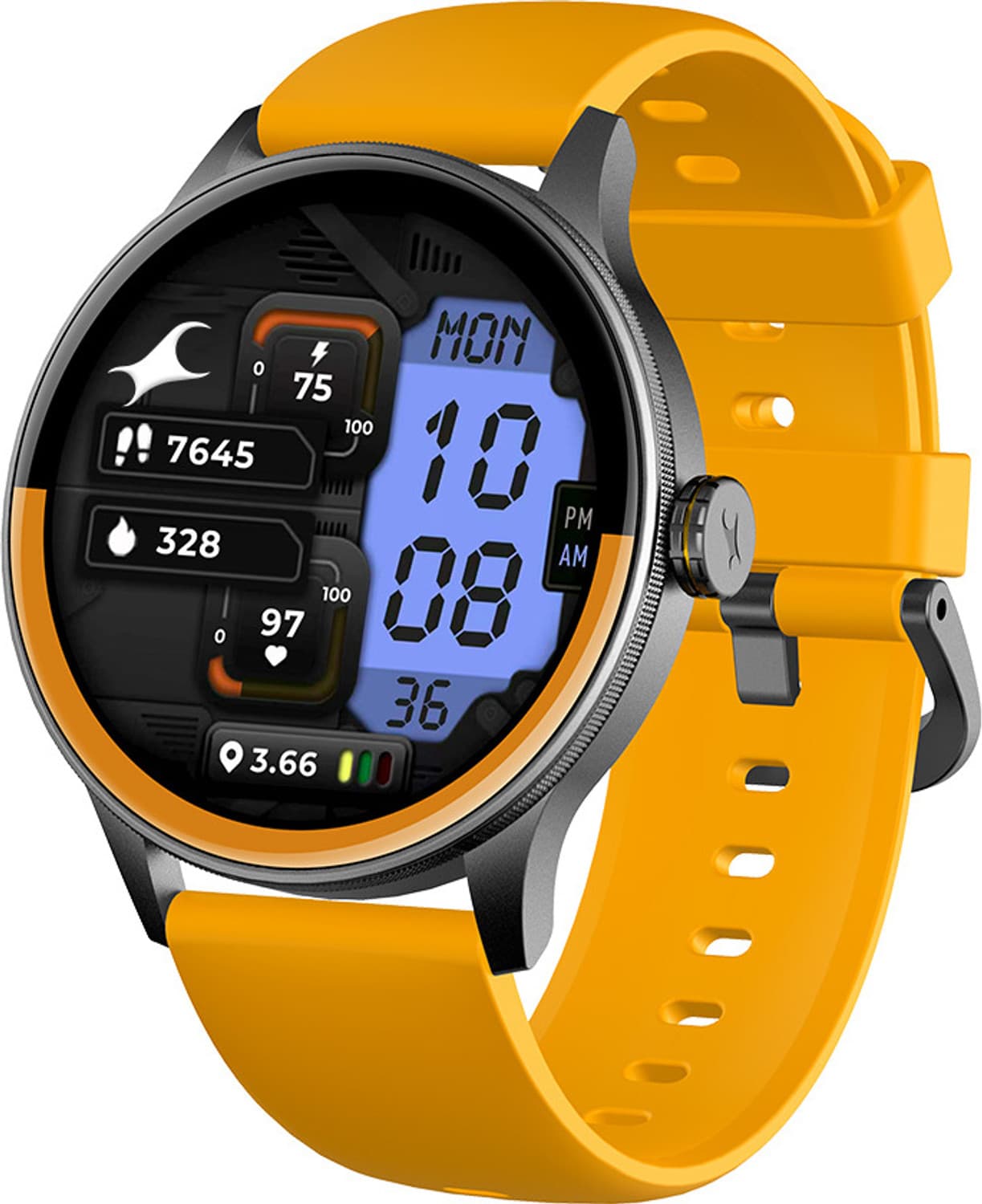 Fastrack Smart Jupiter R3 Pro Smartwatch (Yellow Strap, Free Size)