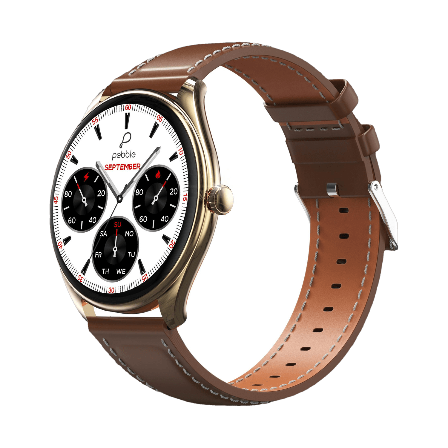 Pebble Royale Legend Slimmest Design,1.43''Amoled Display, BT Calling, Premium Built Smartwatch