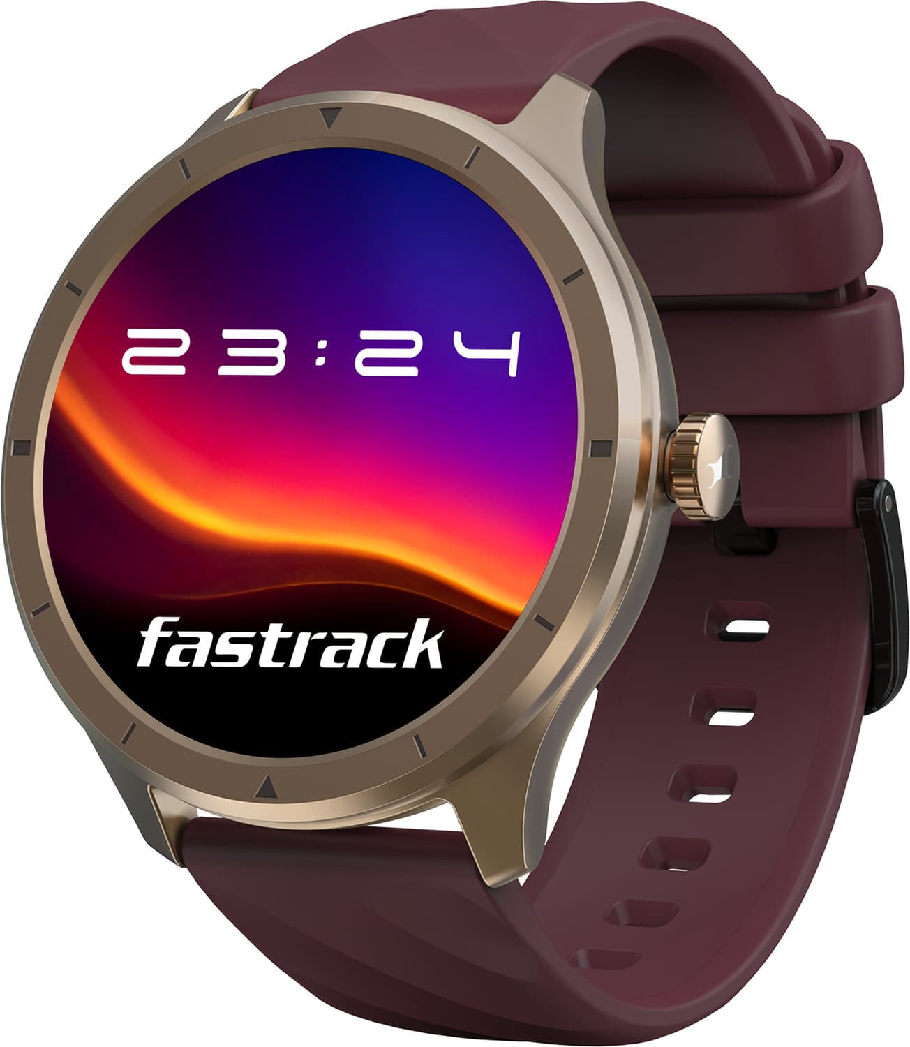 Fastrack Fastrack Revoltt FR2 Smartwatch (Wine Red Strap, Free Size)
