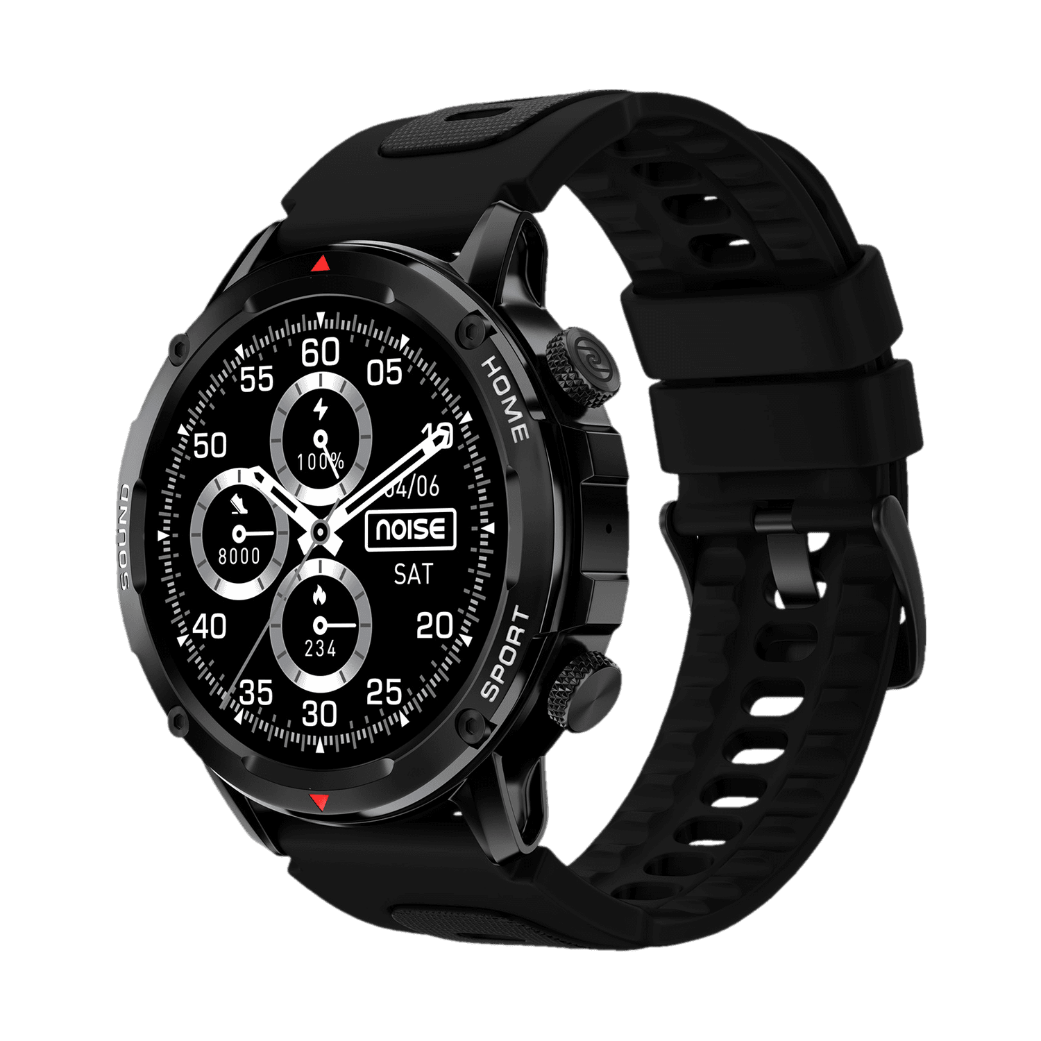 Noise Force 2 Sporty Rugged, 1.39" TruView Display, BT Calling, IP67 Water Resistance Smartwatch