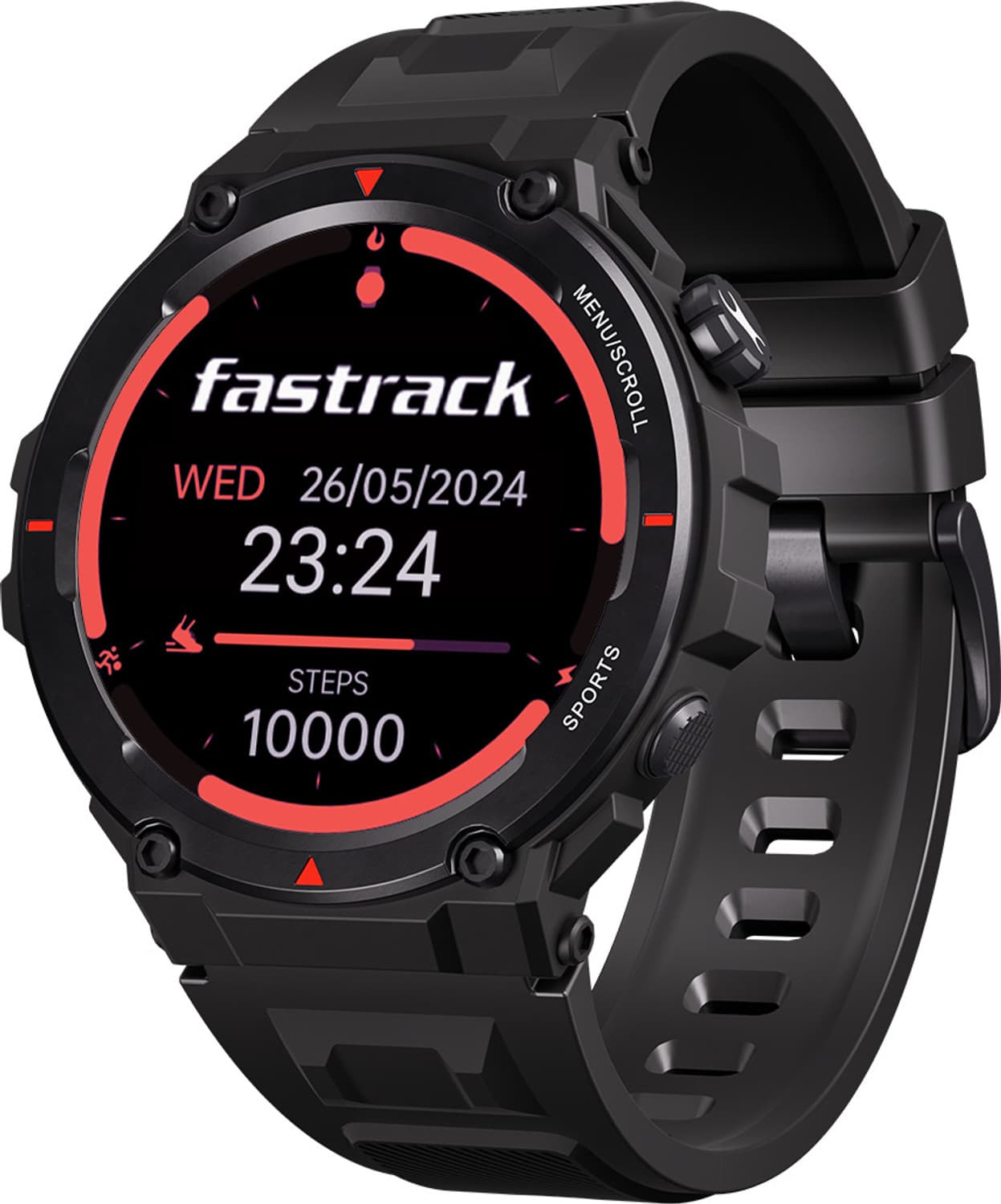 Fastrack Fastrack Xtreme Pro Smartwatch (Black Strap, Free Size)