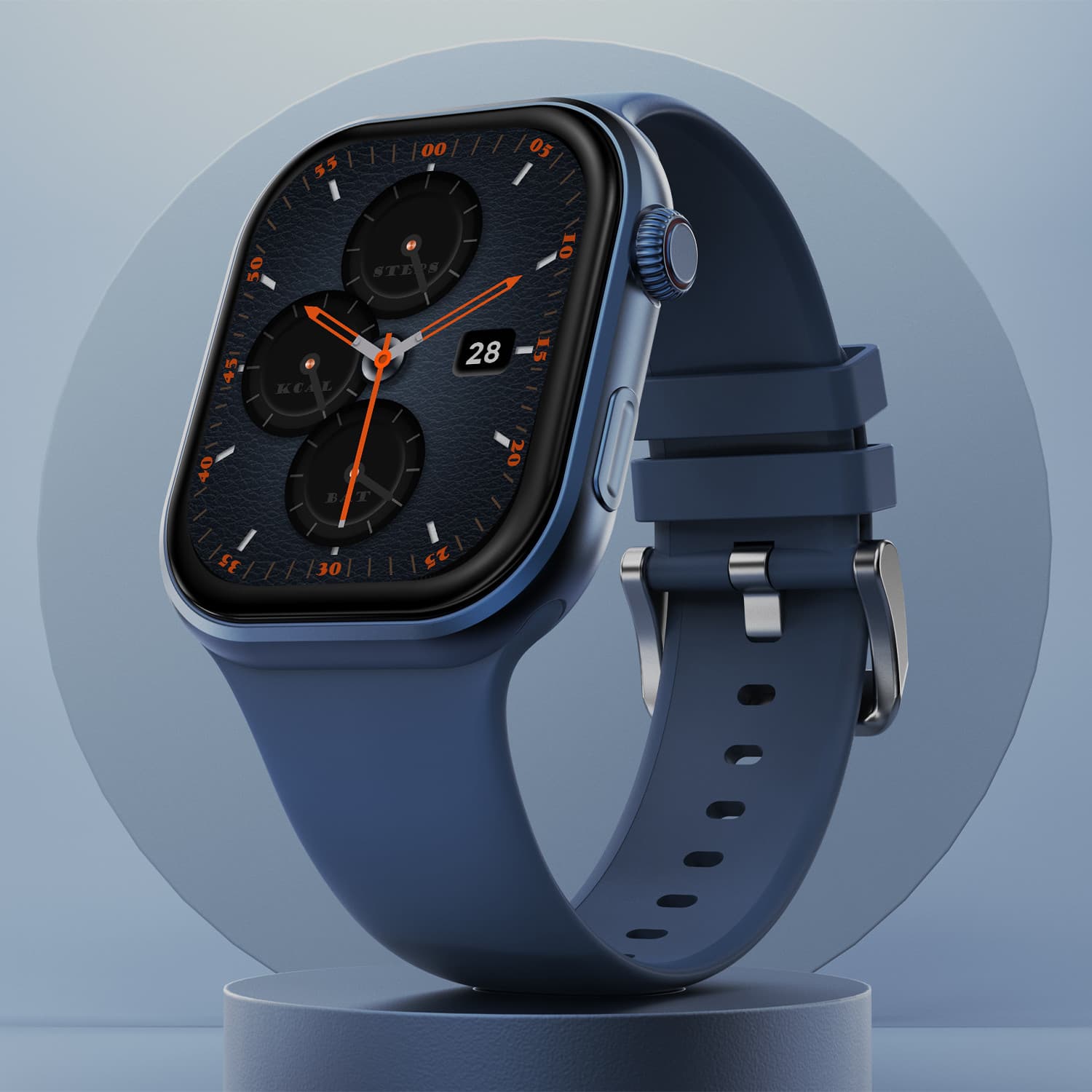 Fire-Boltt Brillia 51.3mm (2.02) Largest AMOLED Display,Bluetooth Calling,Voice Assistance Smartwatch