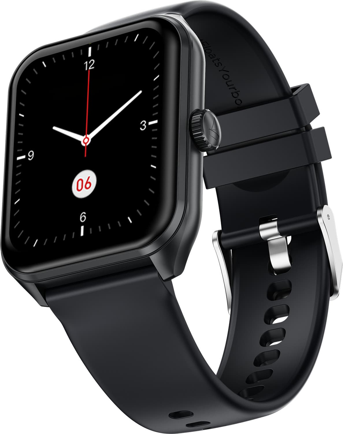 boAt Wave Fury Pro Smartwatch Premium Metal Build, 1.83 HD Display, BT Calling,IP68 Smartwatch (Midnight Black Strap, Free Size)