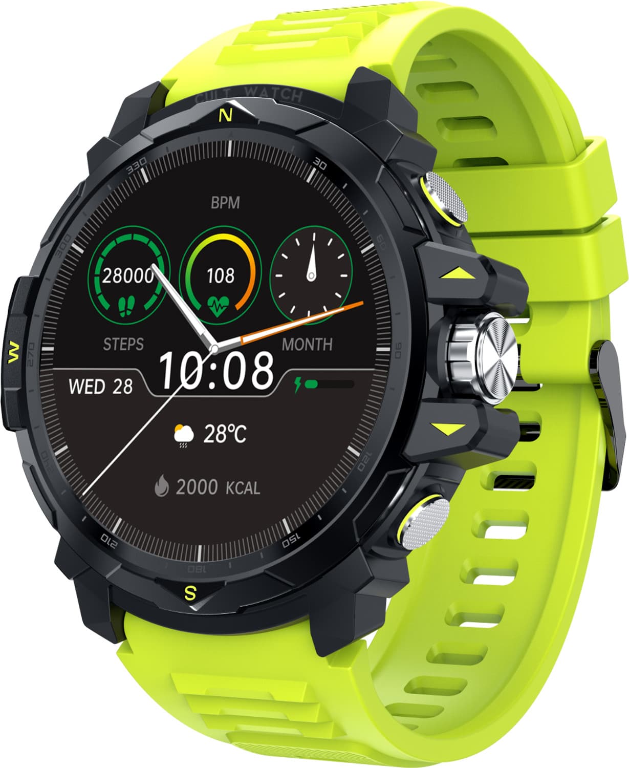 Cult Ranger XR Ultra 1.52" Amoled, Outdoor Rugged, AOD, GoogleFit & Strava Integrated Smartwatch