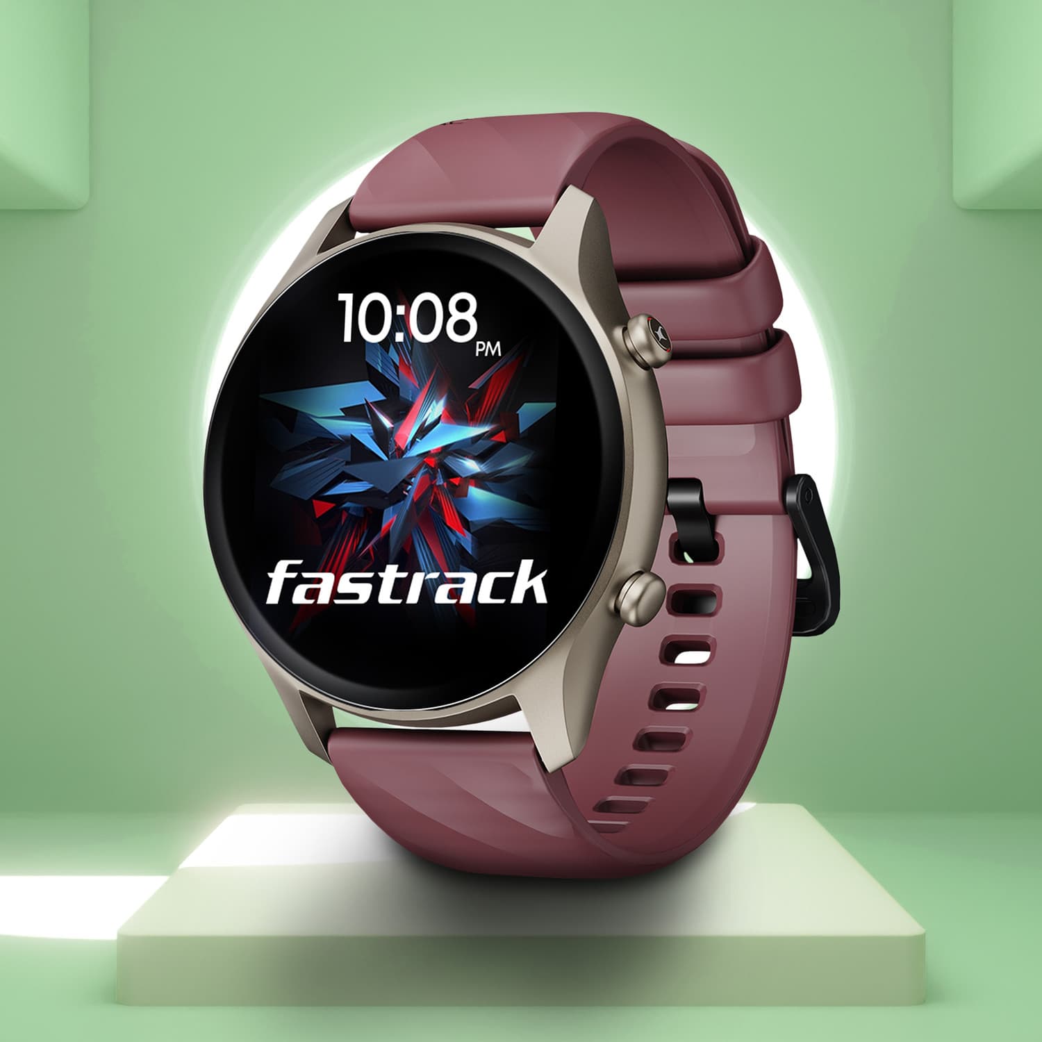 Fastrack Optimus with 1.43'' AMOLED Display(466x466)|BT Calling|Event Reminder|Calculator Smartwatch
