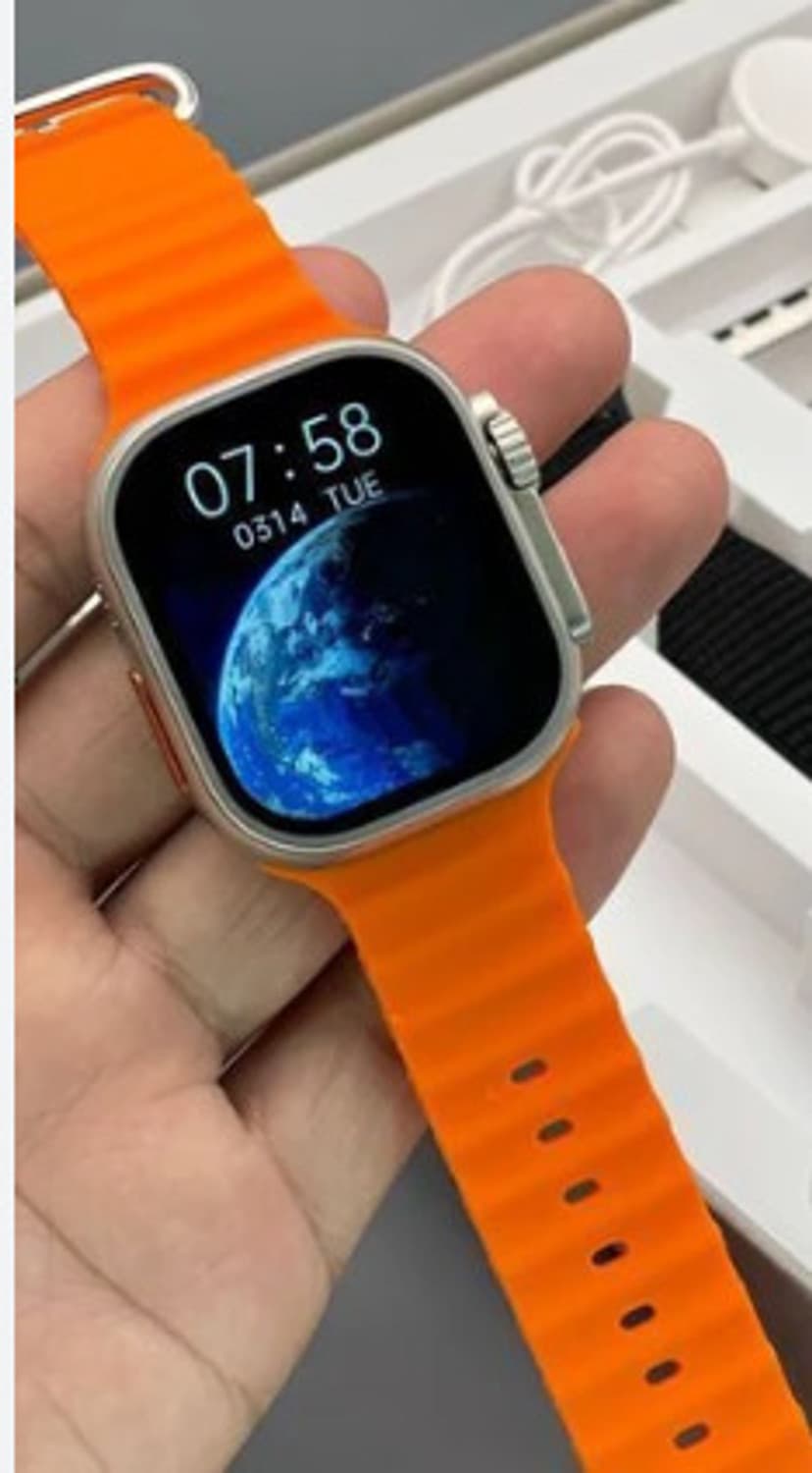 TechFusion ULTRA T800 SMART WATCH Smartwatch (ORANGE Strap, FREE SIZE)