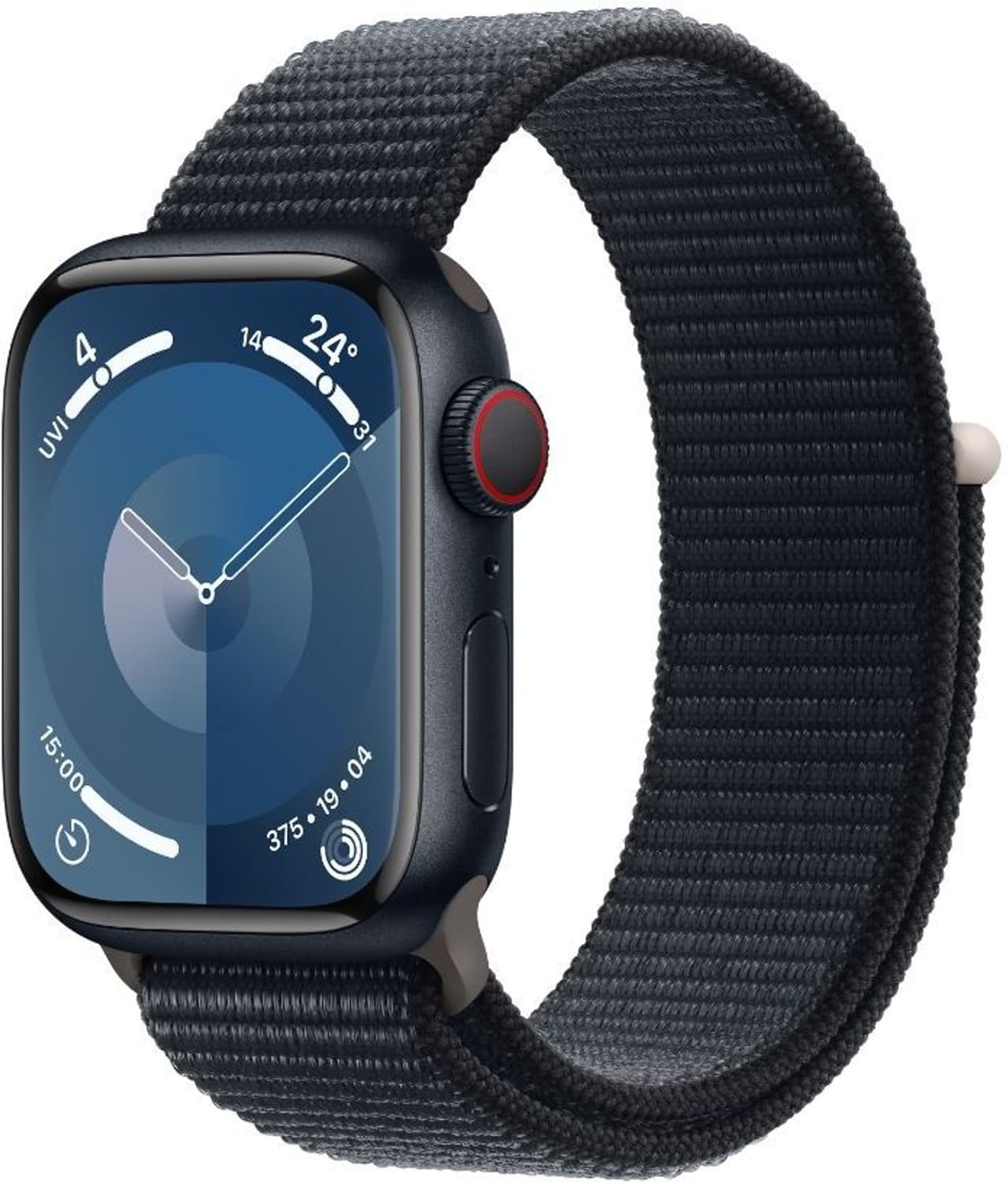 APPLE Watch Series 9 GPS + Cellular 41mm Midnight Case & Midnight Sport Loop