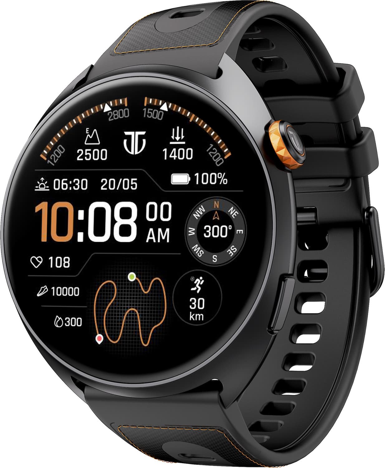 TITAN Celestor 2.0 Smartwatch (Black Strap, Free Size)