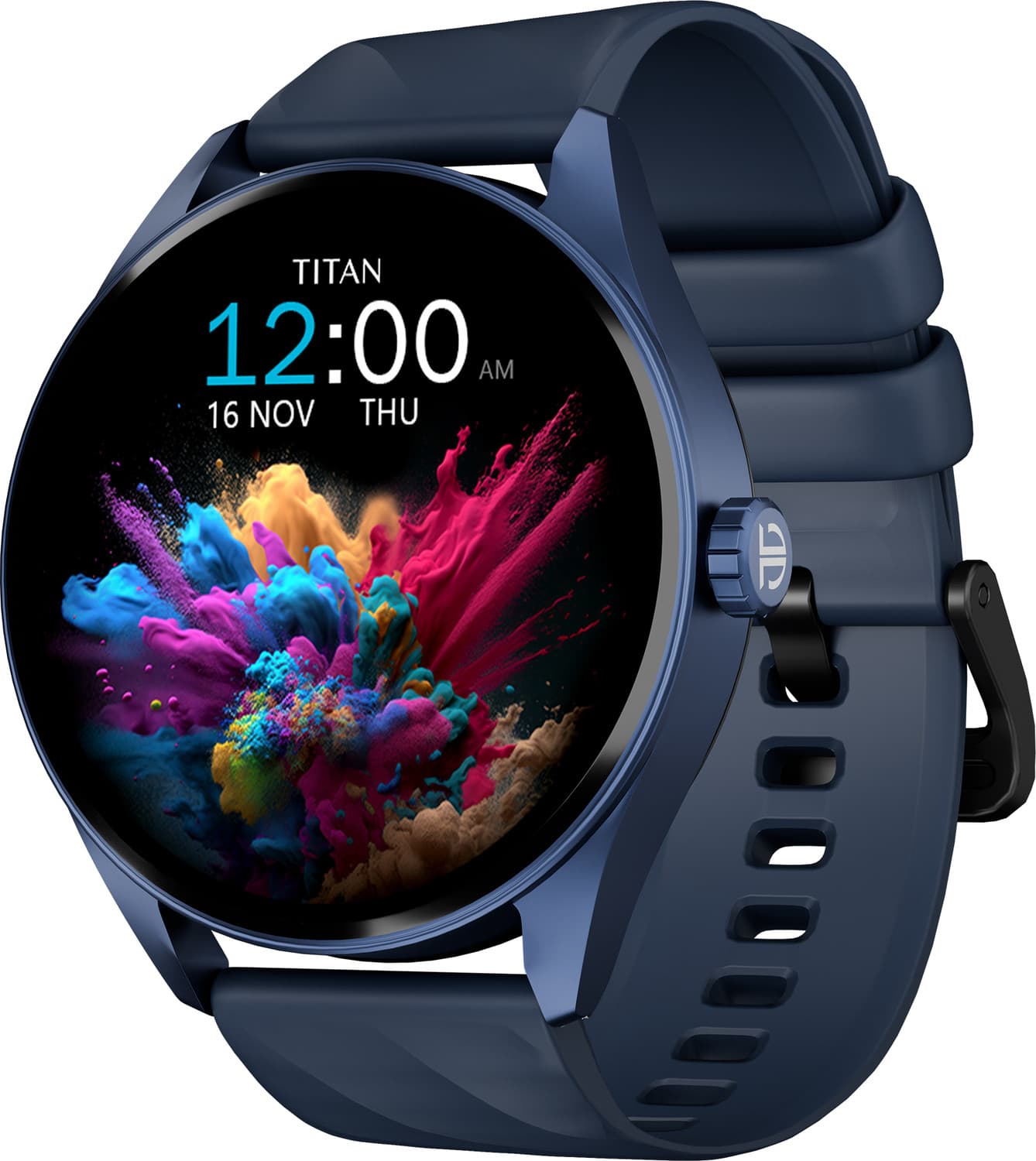 Titan Crest 1.43" AMOLED Display with AOD (466x466) & Functional Crown, Premium Smartwatch