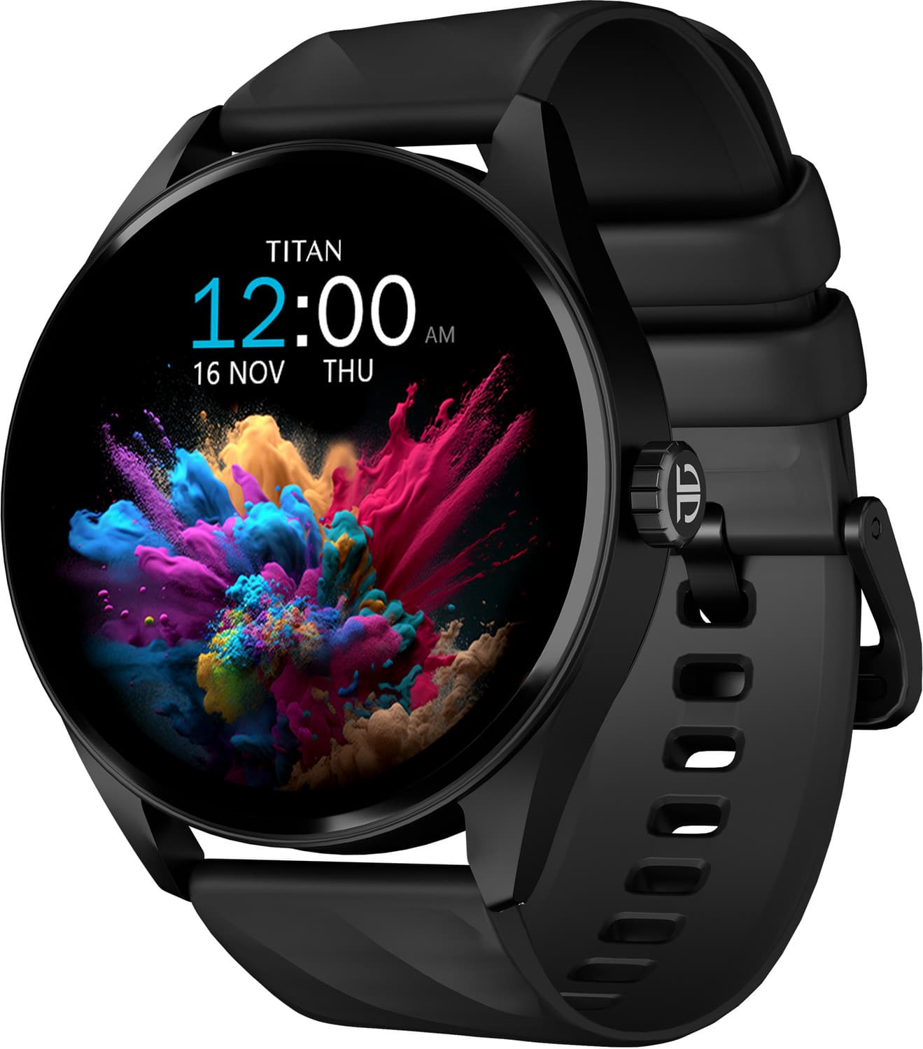 Titan Crest 1.43" AMOLED Display with AOD (466x466) & Functional Crown, Premium Smartwatch