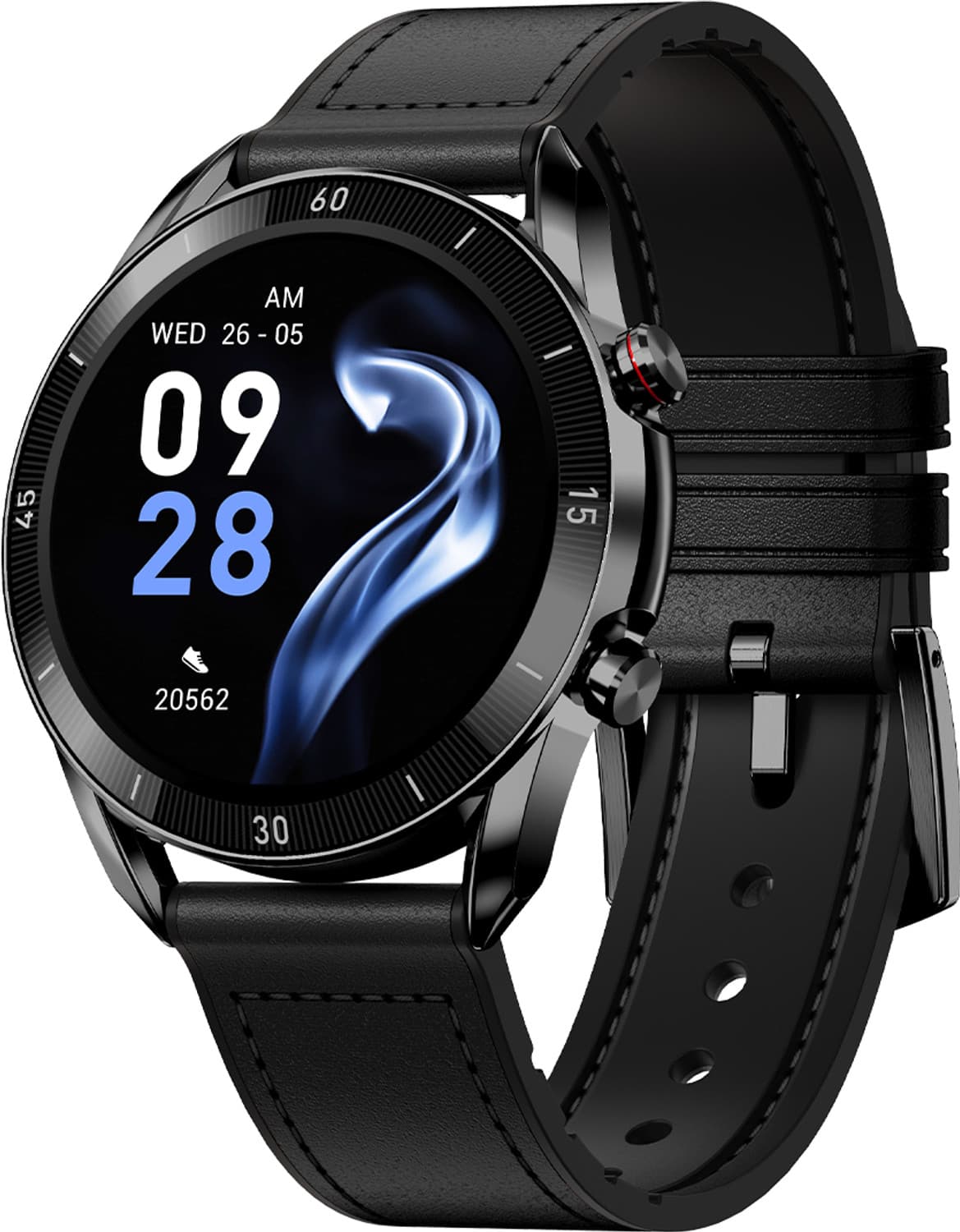 Fire-Boltt Almighty, BT Calling, Voice Assistant Smartwatch (Matte Black Strap, Free Size)