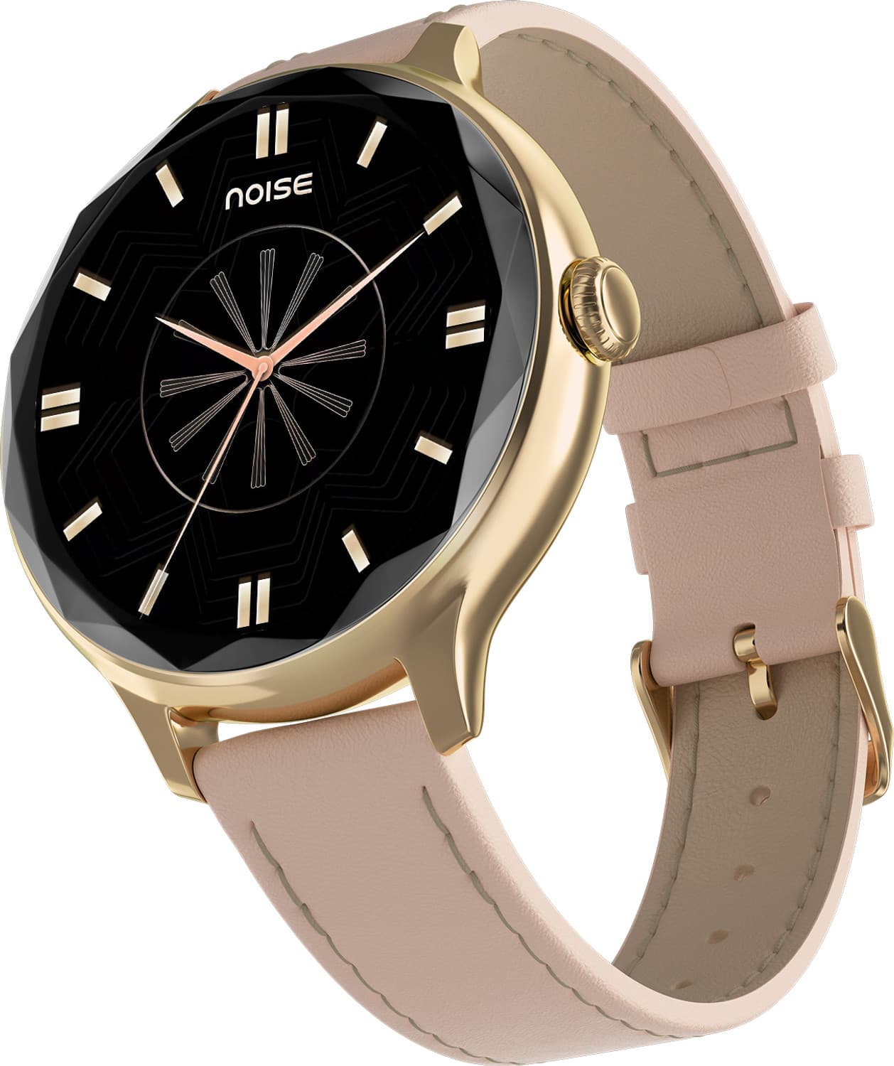 Noise Diva Diamond-cut Dial, AMOLED Display, Glossy Metallic Finish Smartwatch