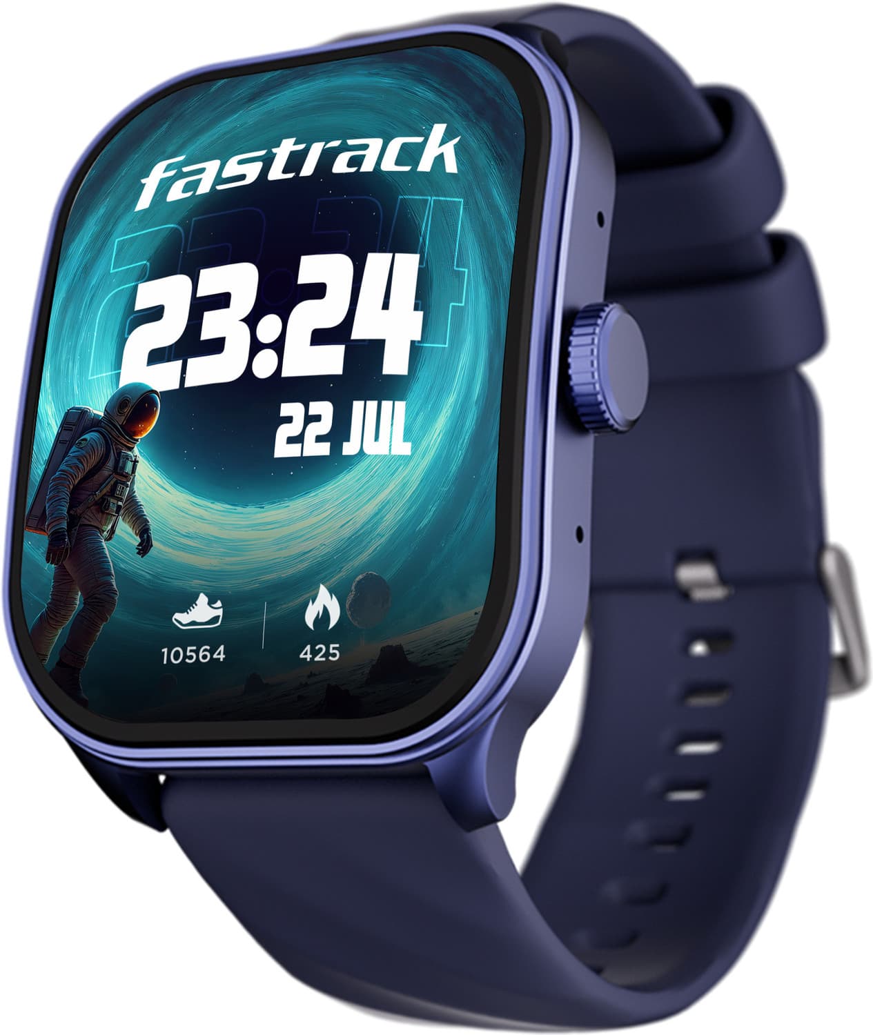Fastrack Revoltt FS1 Pro|World's First,1.96" Super AMOLED|Highest Resolution|BT Calling Smartwatch