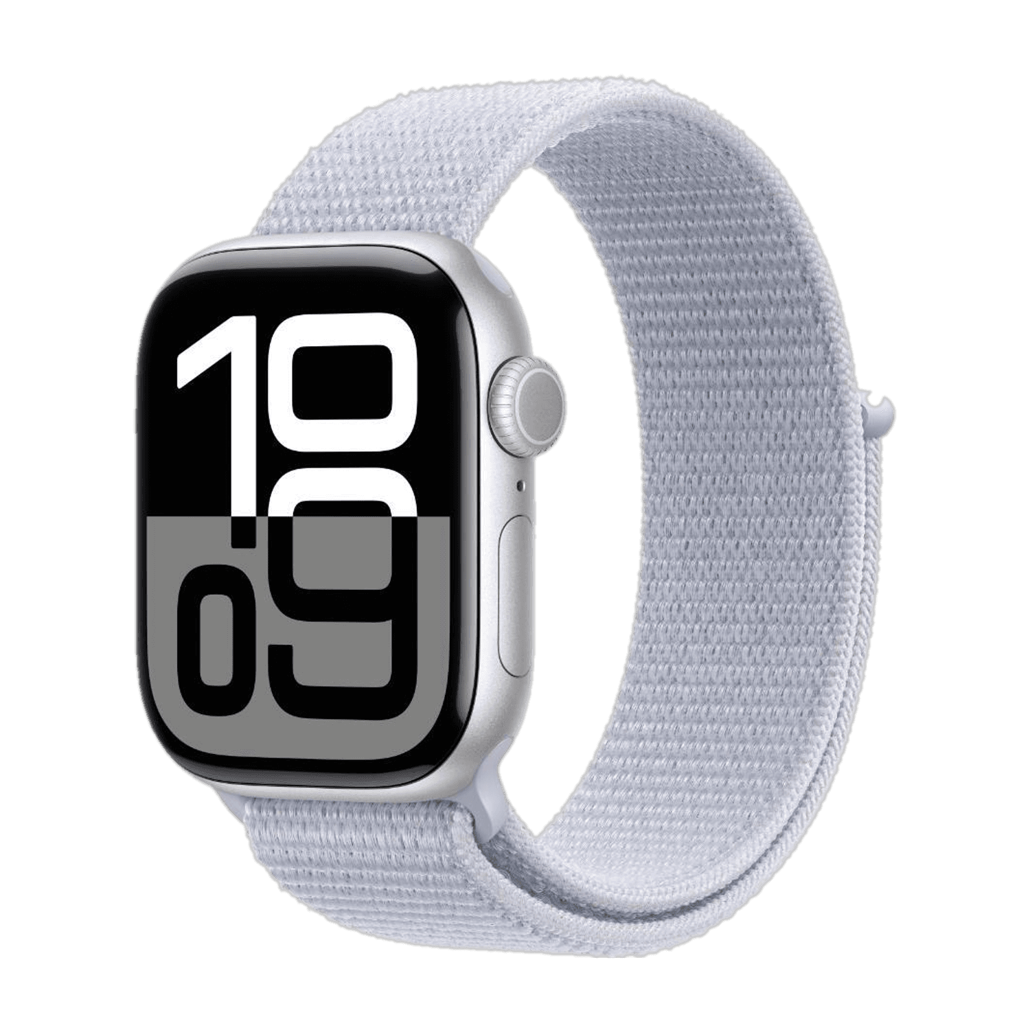 Apple Watch Series 10 GPS 42mm Silver Aluminium with Blue Cloud Sport Loop