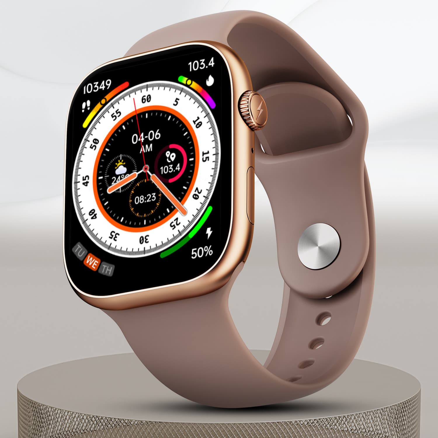 Fire-Boltt Ring X 2.01HD | Always-On Display | Metal Body Design | Wireless Charging Smartwatch
