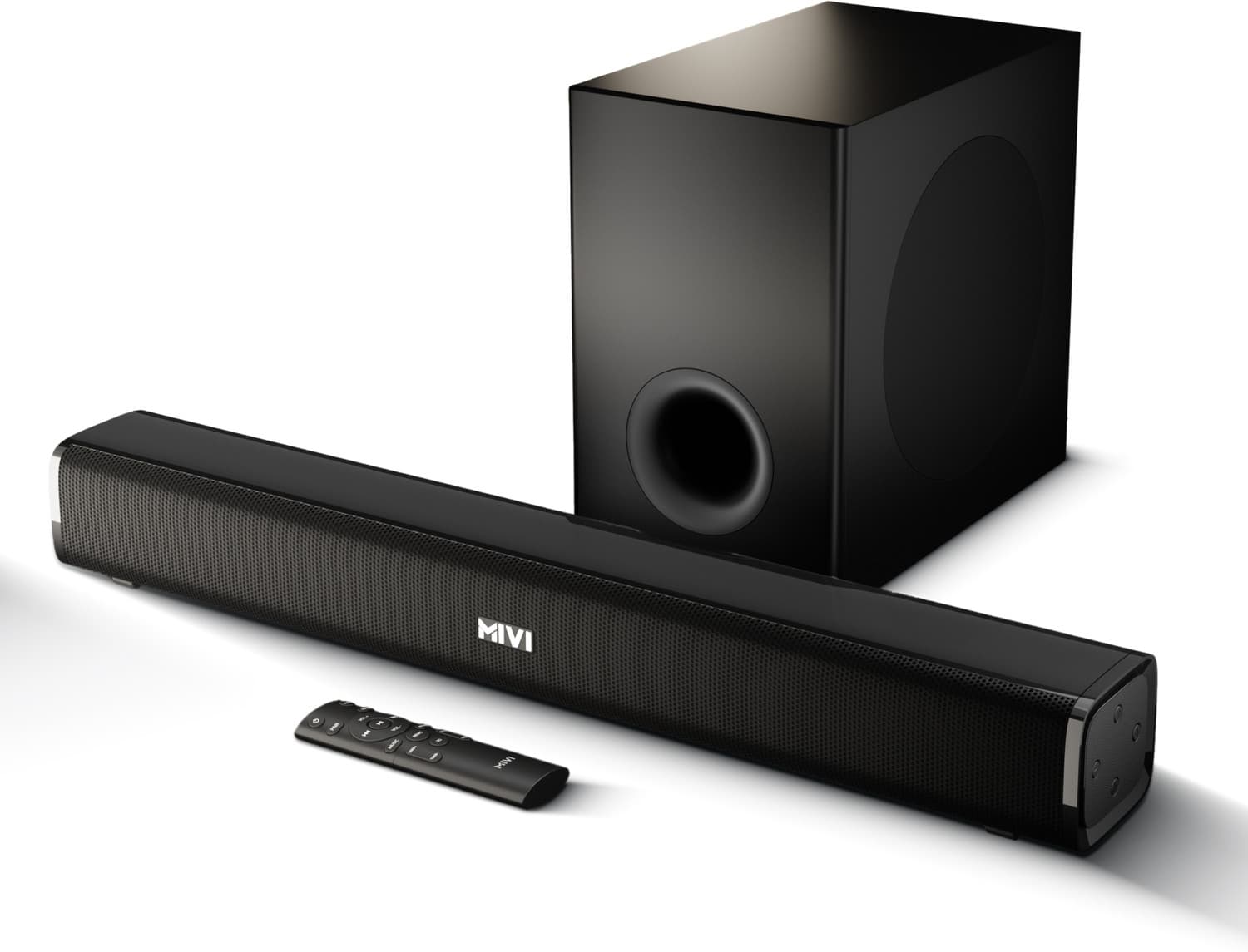 Mivi Fort Sonic 200 Soundbar, 200W, 2.1 Channel, Multi-Input and EQ Modes, BT v5.3 200 W Bluetooth Soundbar