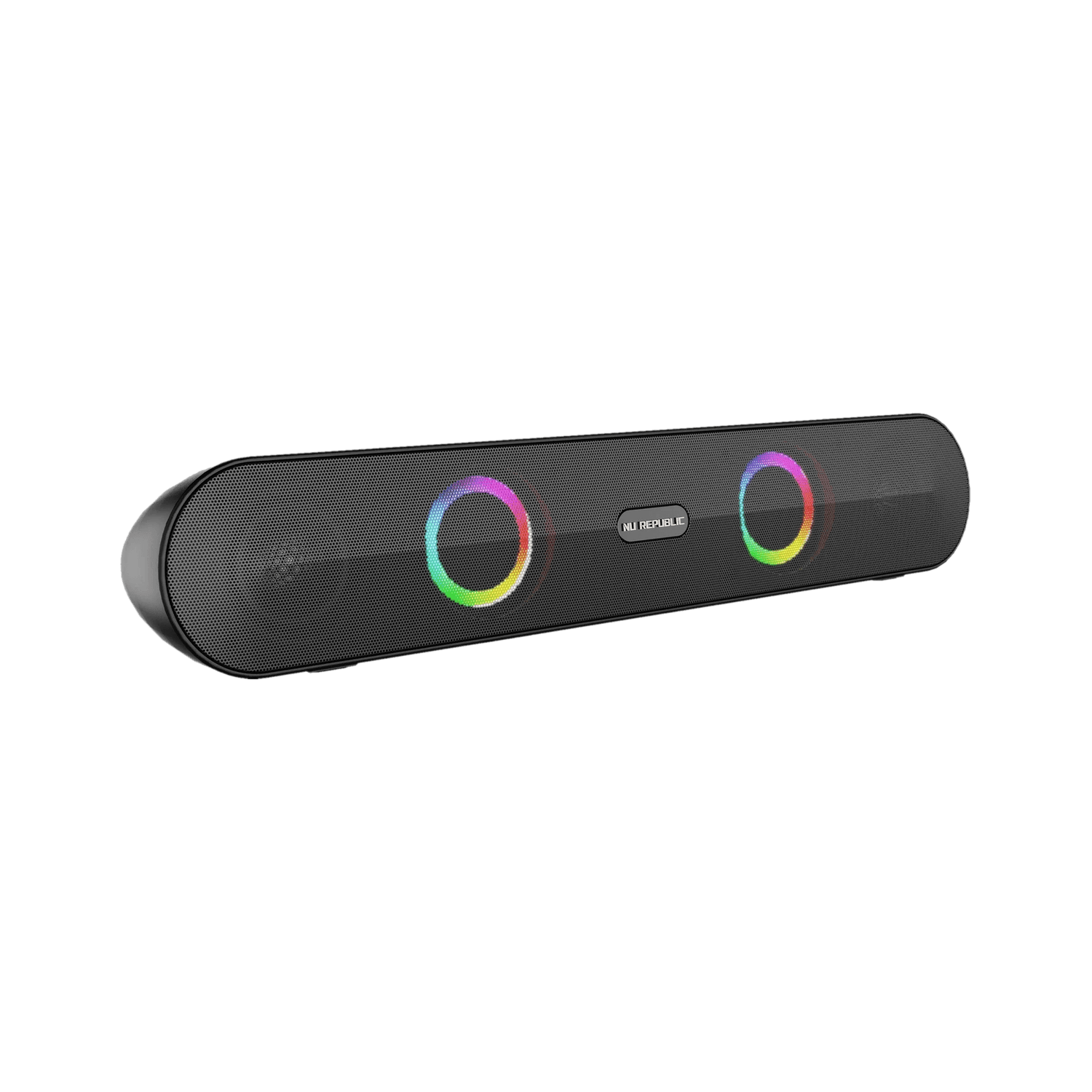 Nu Republic PartyBox 165 With 10 Hrs Playtime, Dual 52mm Dynamic Driver, Multi RGB LED Light 16 W Bluetooth Soundbar