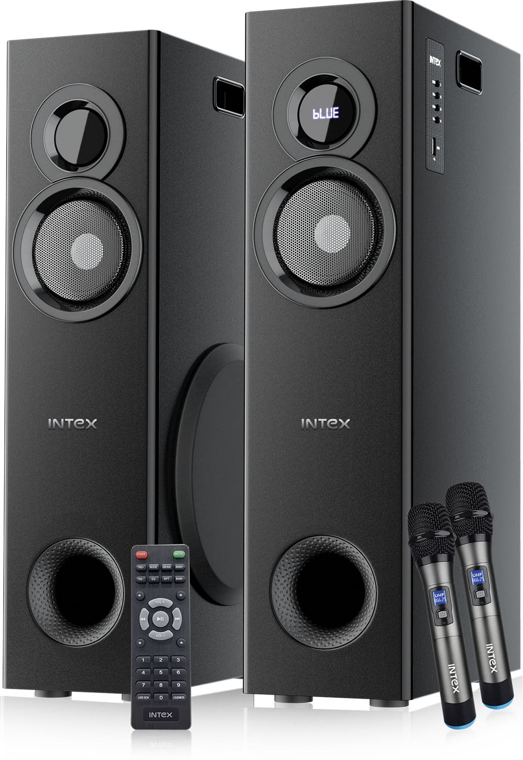 Intex Multimedia Speaker TW 11803 FMUB (Dual) 100 W Bluetooth Tower Speaker