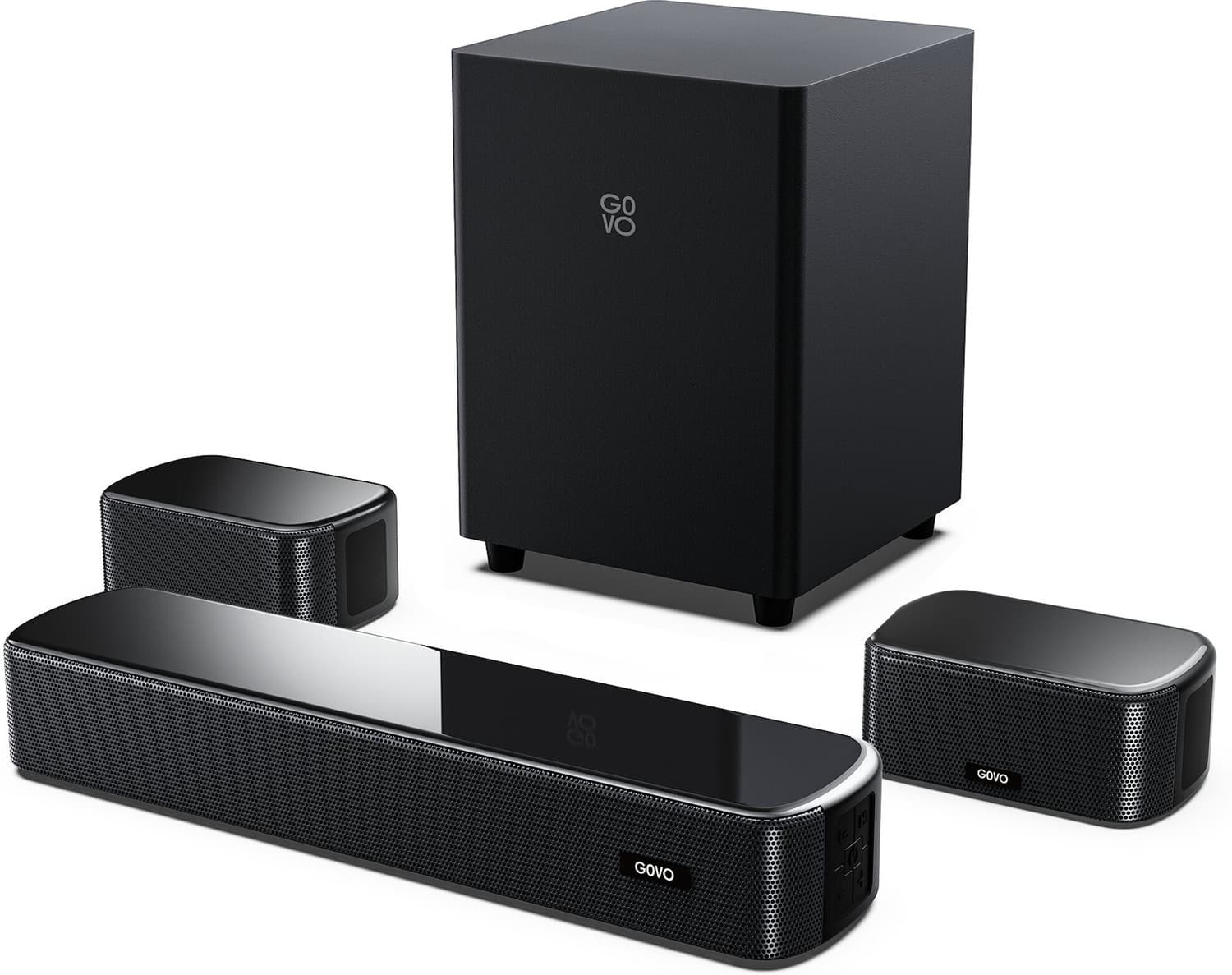 GOVO GoSurround 690 120 W Bluetooth Soundbar (Platinum Black, 5.1 Channel)