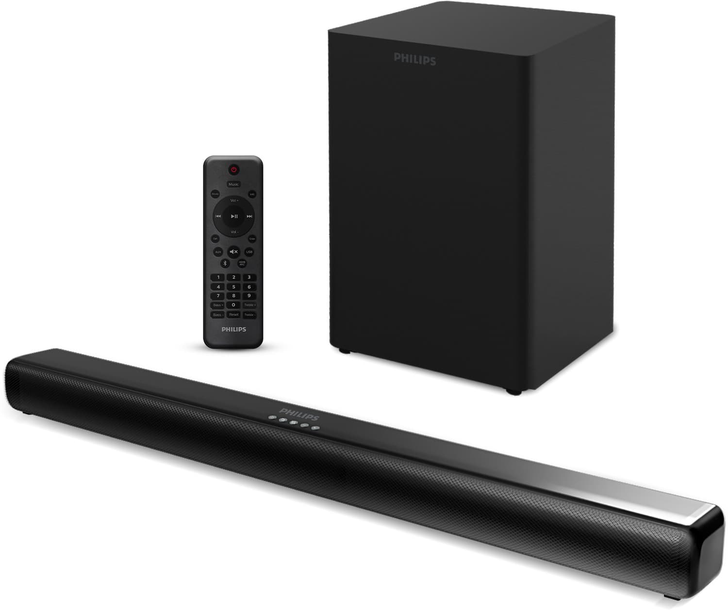 PHILIPS TAB5341/94 400W Soundbar, Dolby Audio, Bluetooth 5.4, HDMI ARC 400 W Bluetooth Soundbar (Black, 2.1 Channel)
