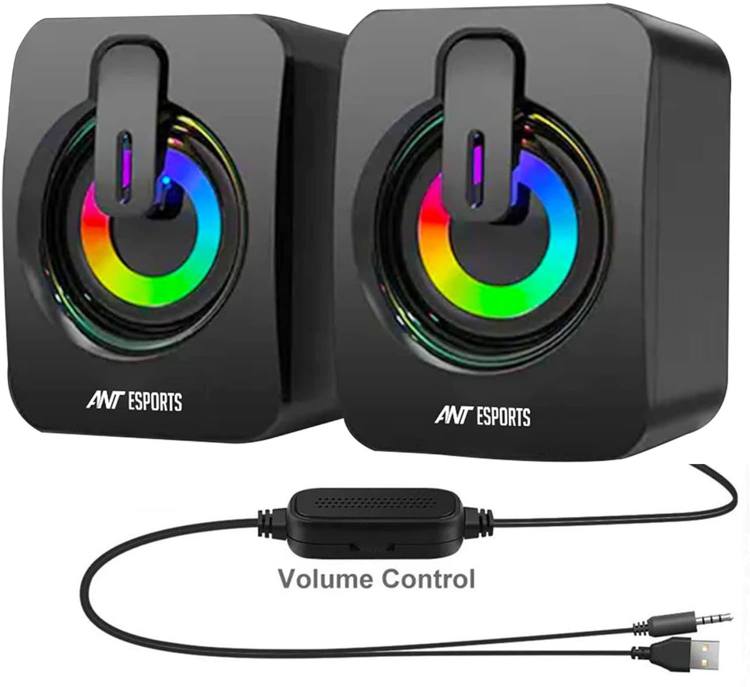 Ant Esports GS170 USB Powered RGB LED Lights 6 W Gaming Speaker