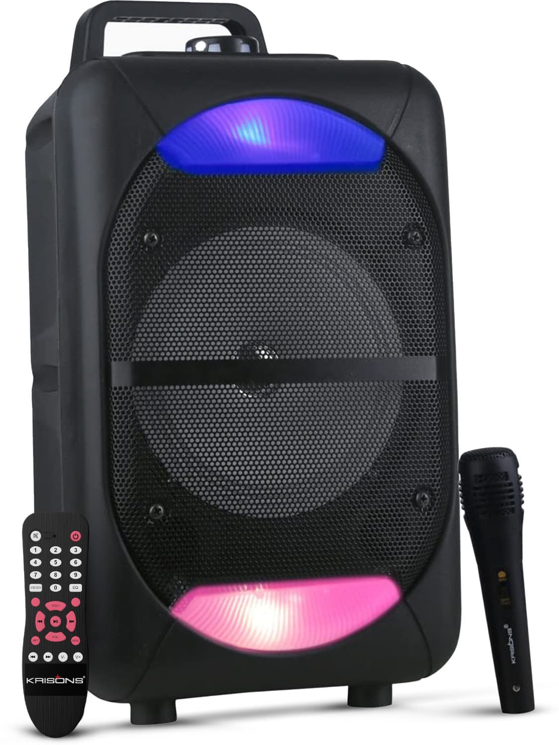 KRISONS Beatz With FM,USB,Aux and Bluettot with Free Wired Mic 1000 W Bluetooth Tower Speaker