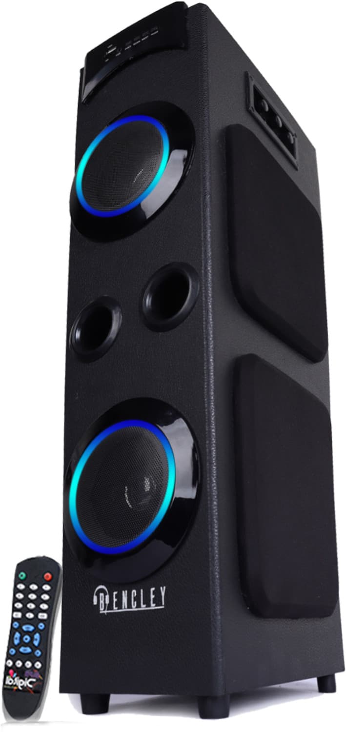 Bencley LEGACY-2 DOUBLE WOOFER With Multi-Color Neon Lights 115 W Bluetooth Tower Speaker (Black, 2.2 Channel)