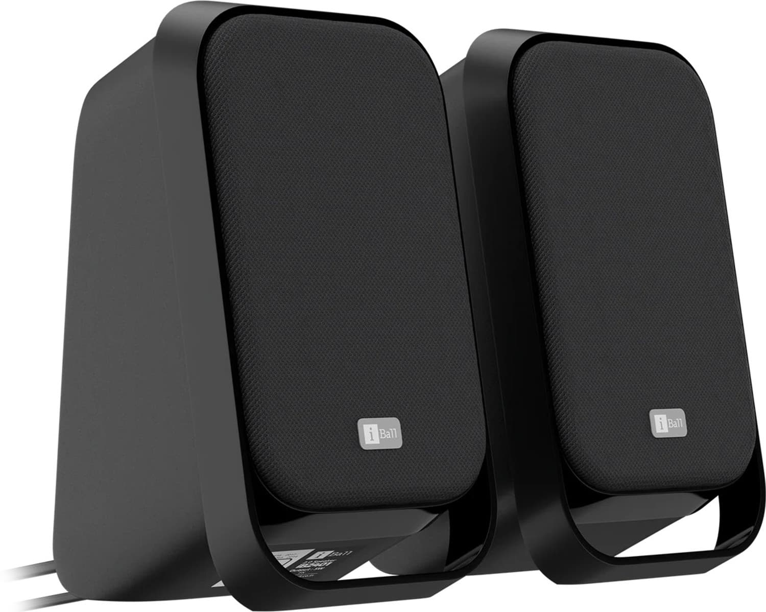 iBall Soundwave 100 Speaker Delivers Clear Audio and Compact Performance for Everyday 5 W Home Audio Speaker (Black, 2.0 Channel)