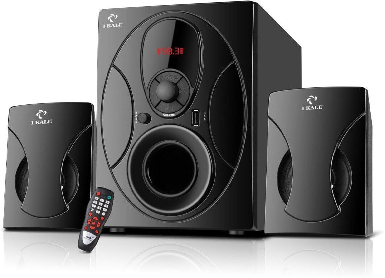 I Kall ik44bt 40 W Bluetooth Home Theatre (Black, 2.1 Channel)