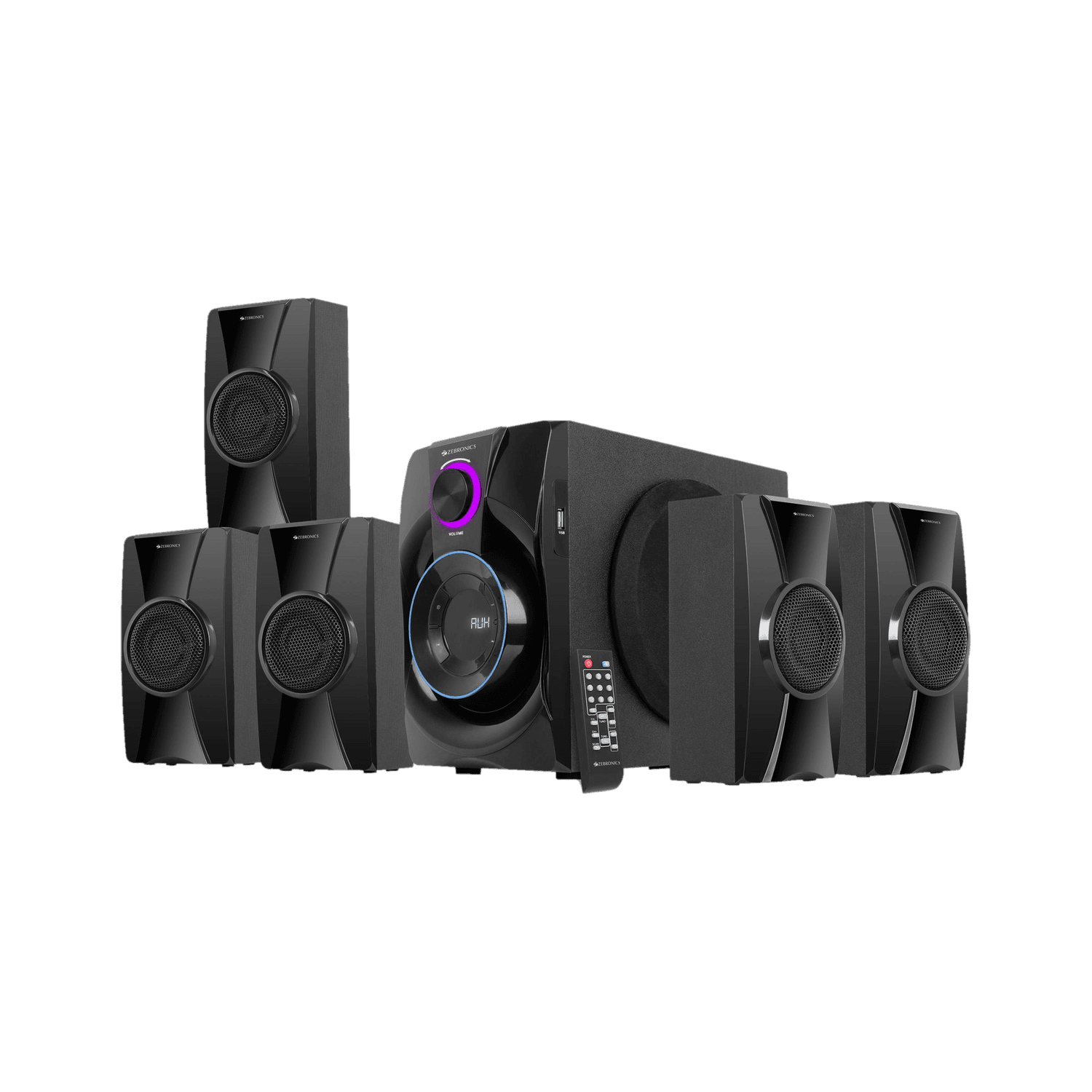 ZEBRONICS Zeb BASSO 100, 90W, Home theater speaker, AC-3 surround sound 90 W Bluetooth Home Theatre