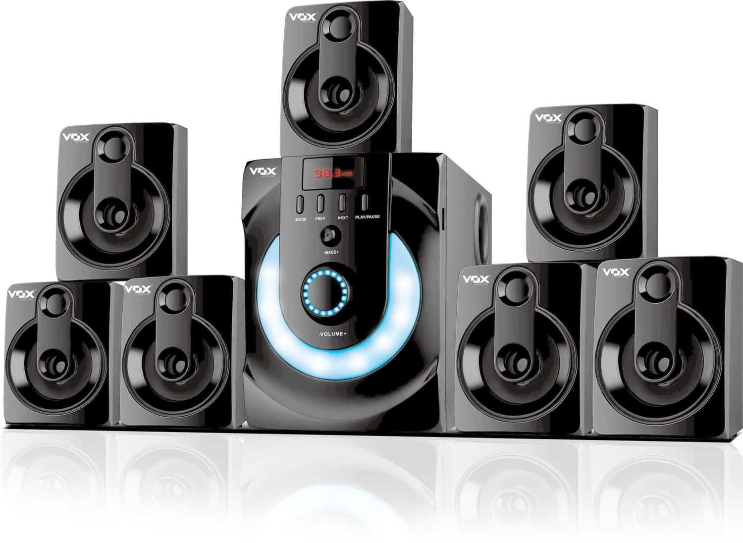 Vox V7171 90 W Bluetooth Home Theatre (Black, 7.1 Channel)