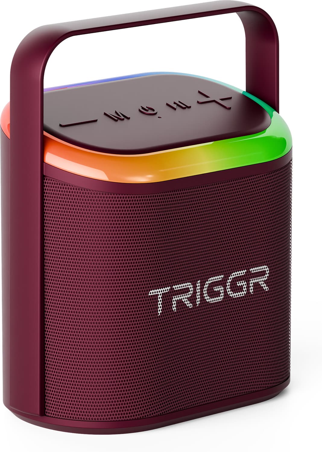 TRIGGR Roar 20 with RGB Lights, Metal Mesh, TWS & FM Mode, 7H Playtime, BT v5.4,20W 20 W Bluetooth Speaker (Ember Red, Mono Channel)