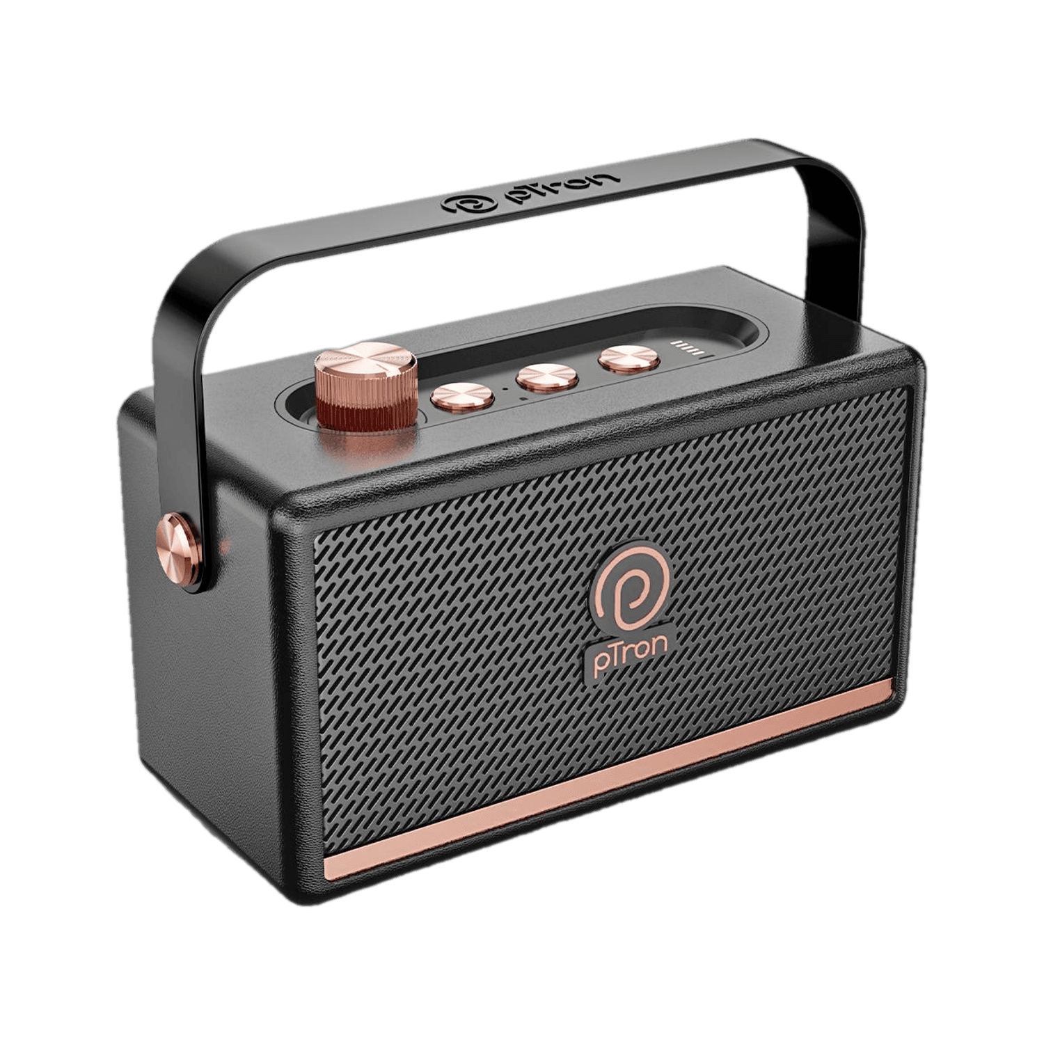 PTron Fusion Pro w/ 20W Pristine Sound,10Hrs Playtime, Retro Design, BT5.3 & Portable 20 W Bluetooth Home Audio Speaker