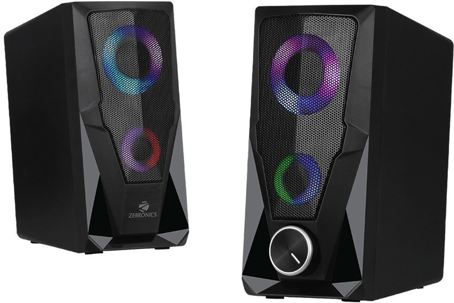 ZEBRONICS ZEB-WARRIOR 10 W Laptop/Desktop Speaker (Black, Black, 2.0 Channel)